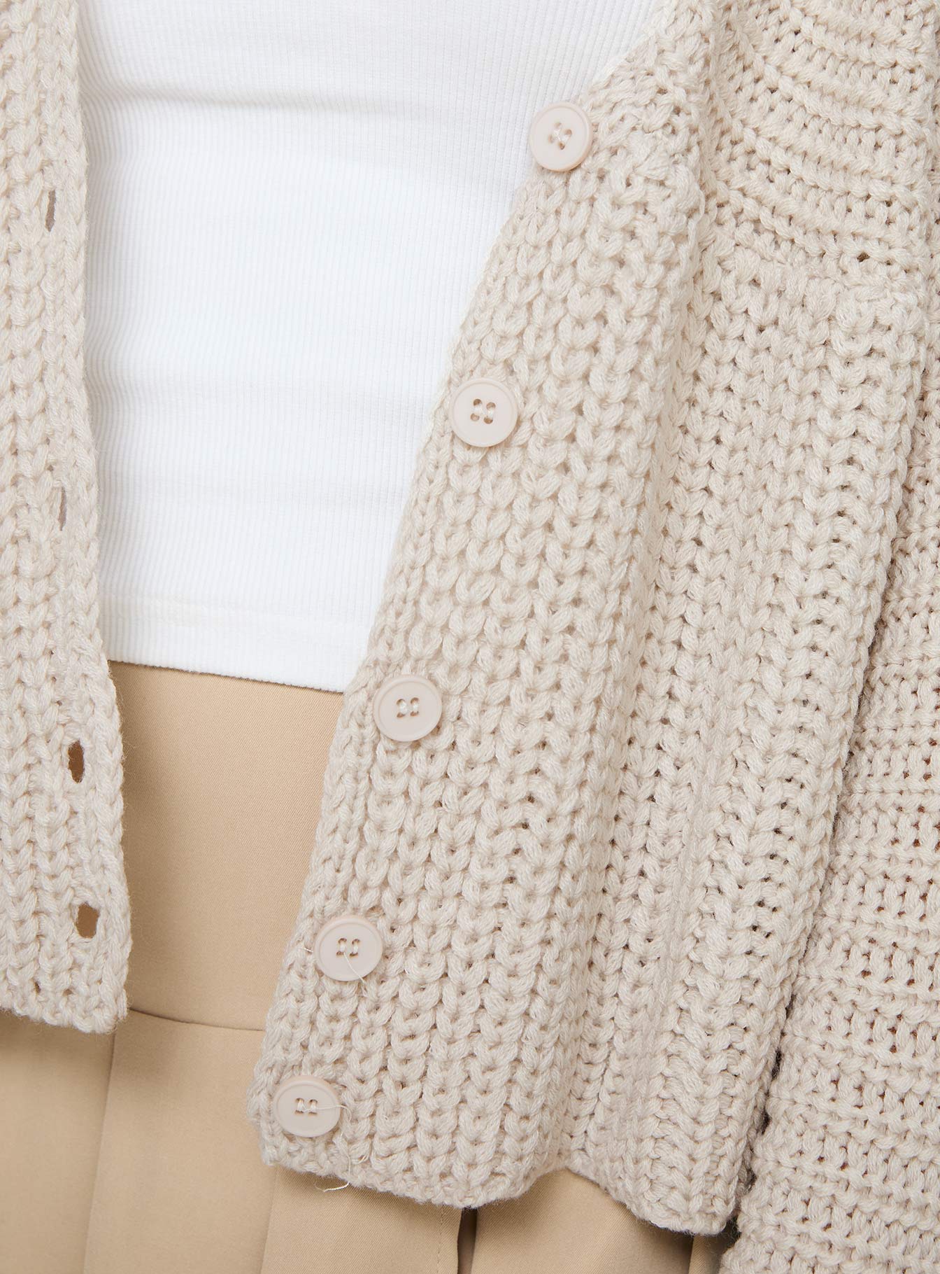 Artha Cardigan Beige - Image 6