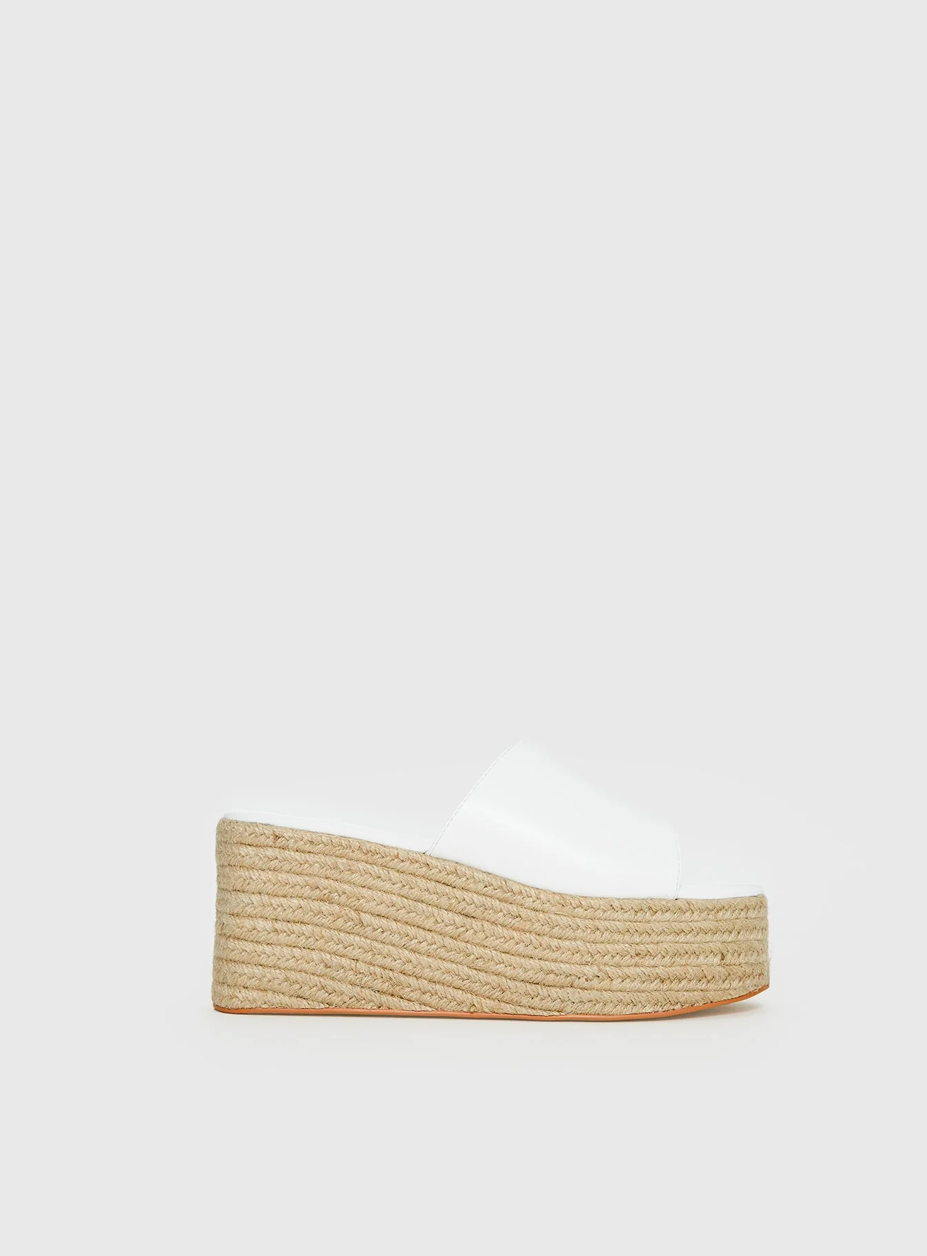 Arton Espadrille Platform Sandals White - Image 2