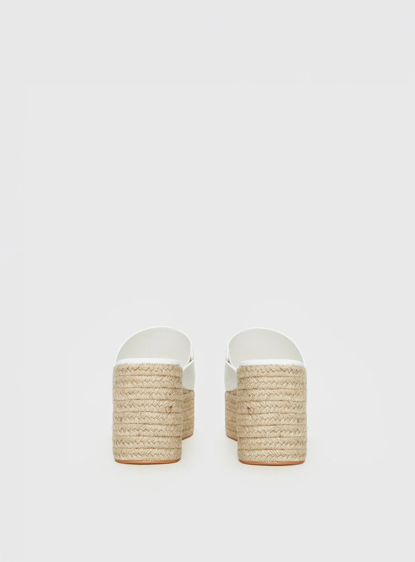 Arton Espadrille Platform Sandals White - Image 5