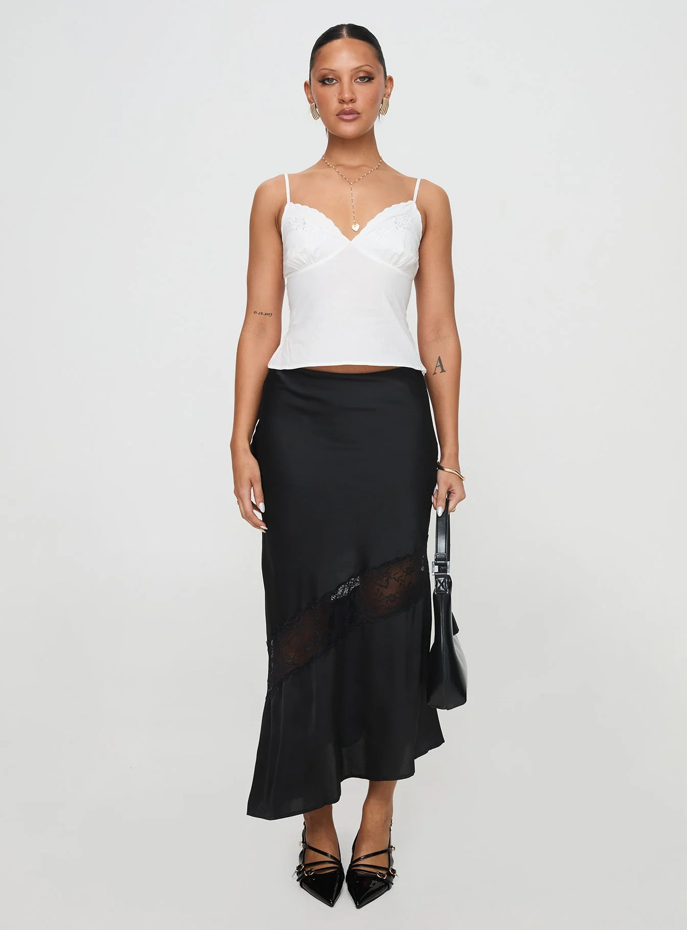 Aruba Embroidered Cami White - Image 7