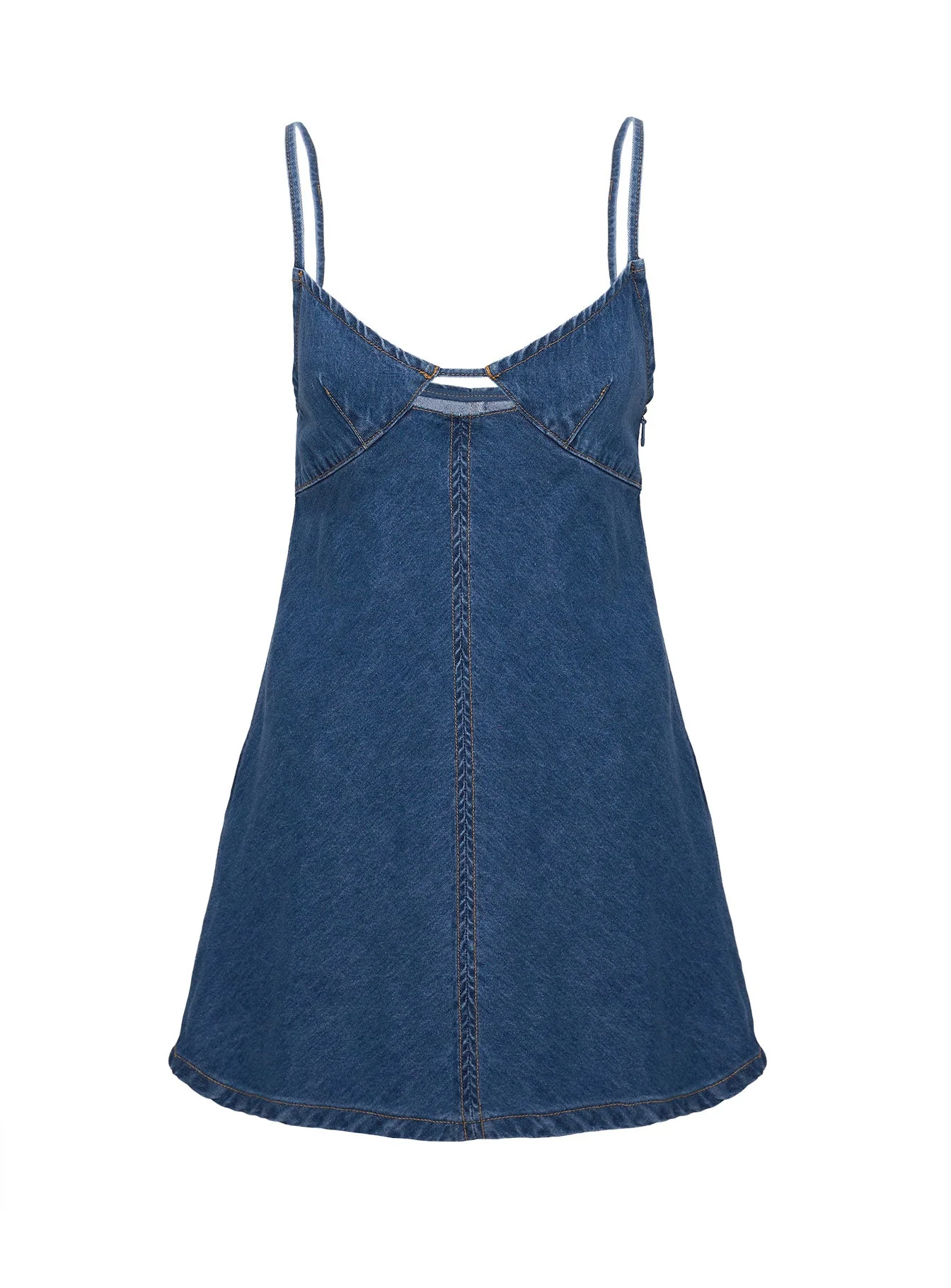 Arwen Denim Mini Dress Blue - Image 5
