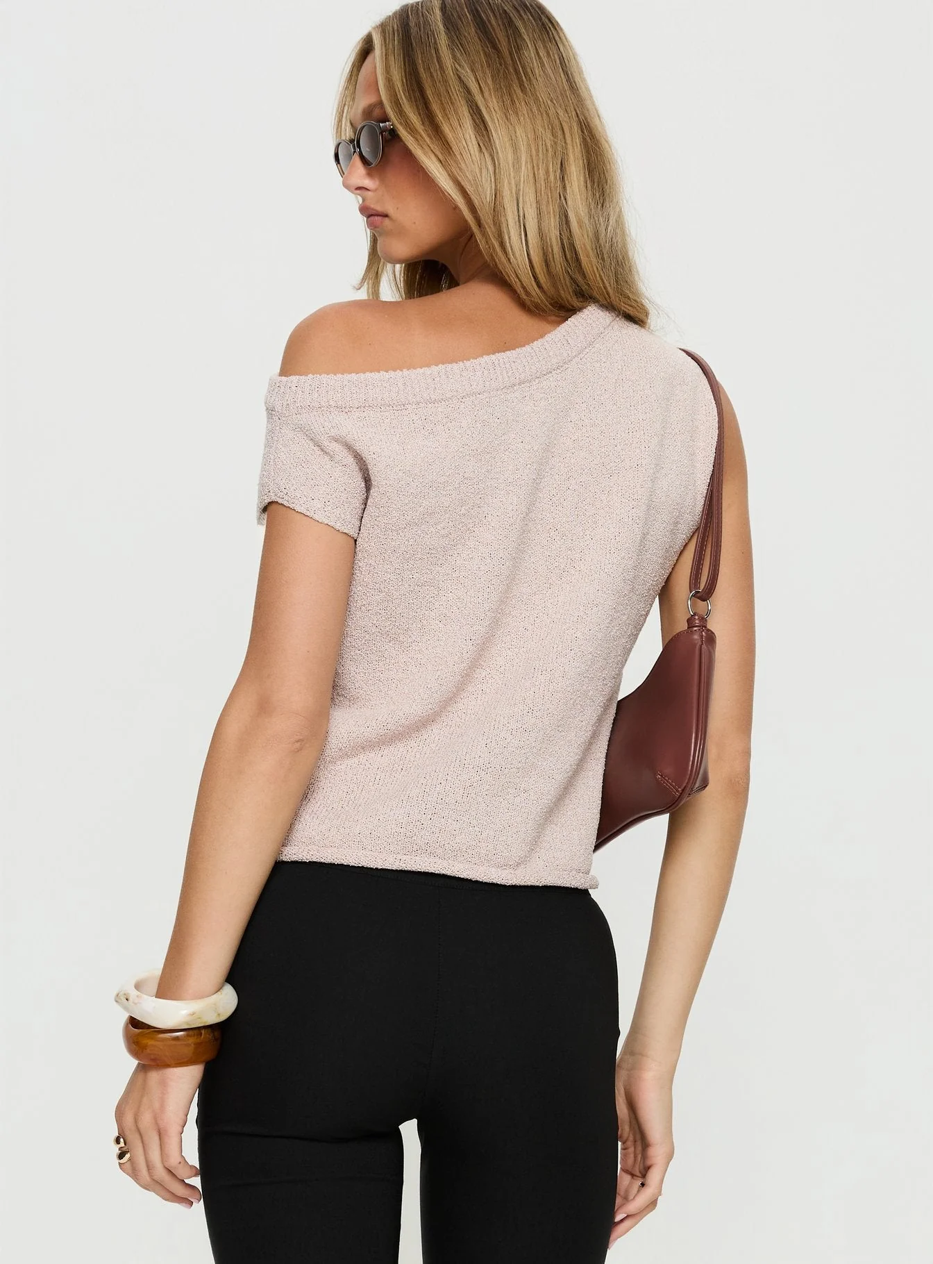 Ashfield Off Shoulder Top Oat - Image 5