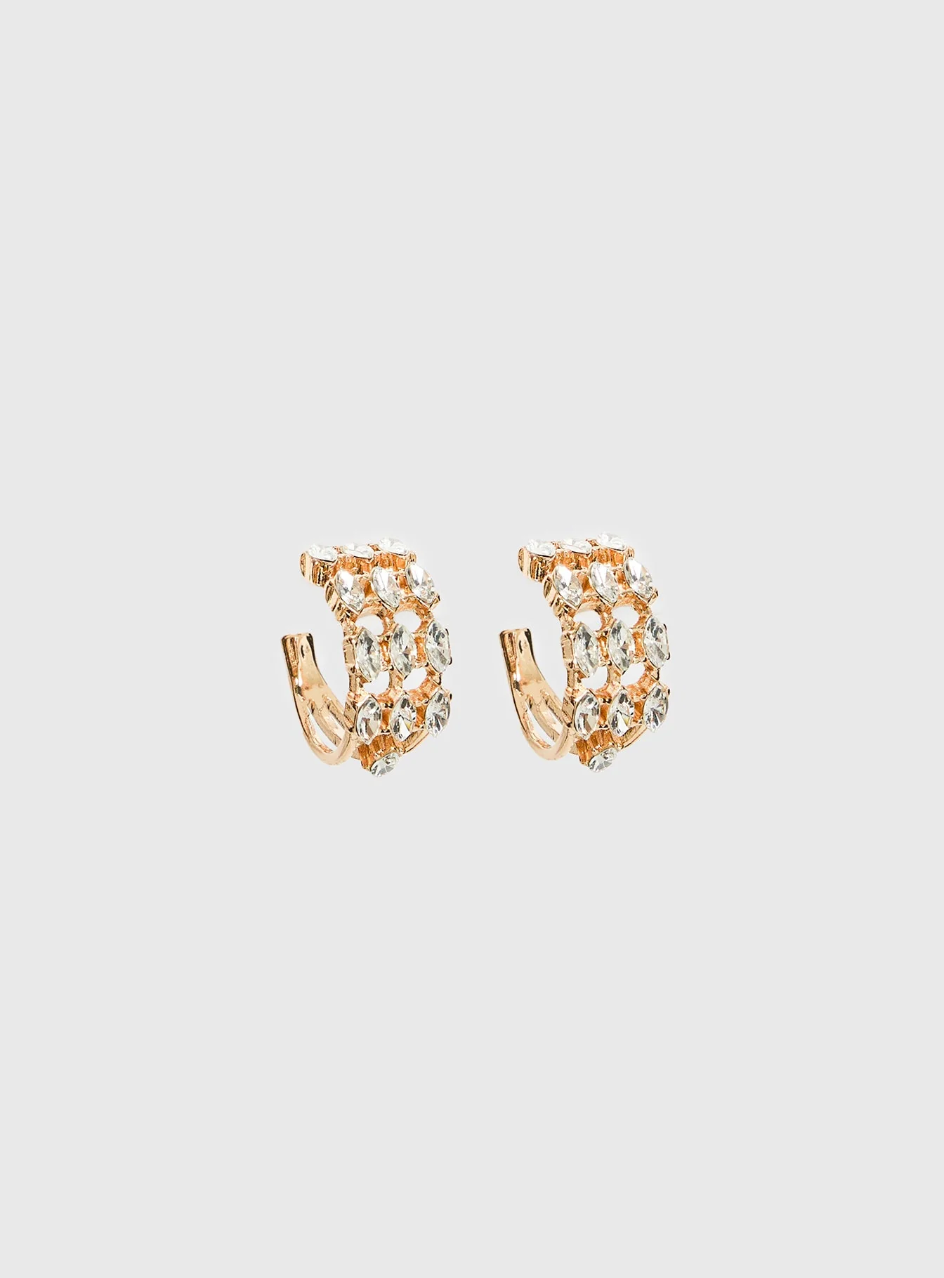 Ashlen Hoop Earrings Gold - Image 2