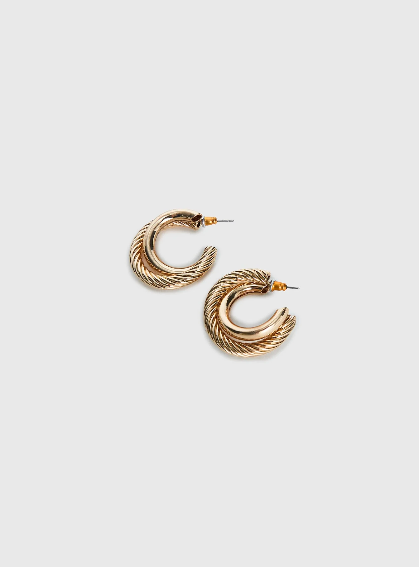 Aster Layered Hoops Gold - Image 3