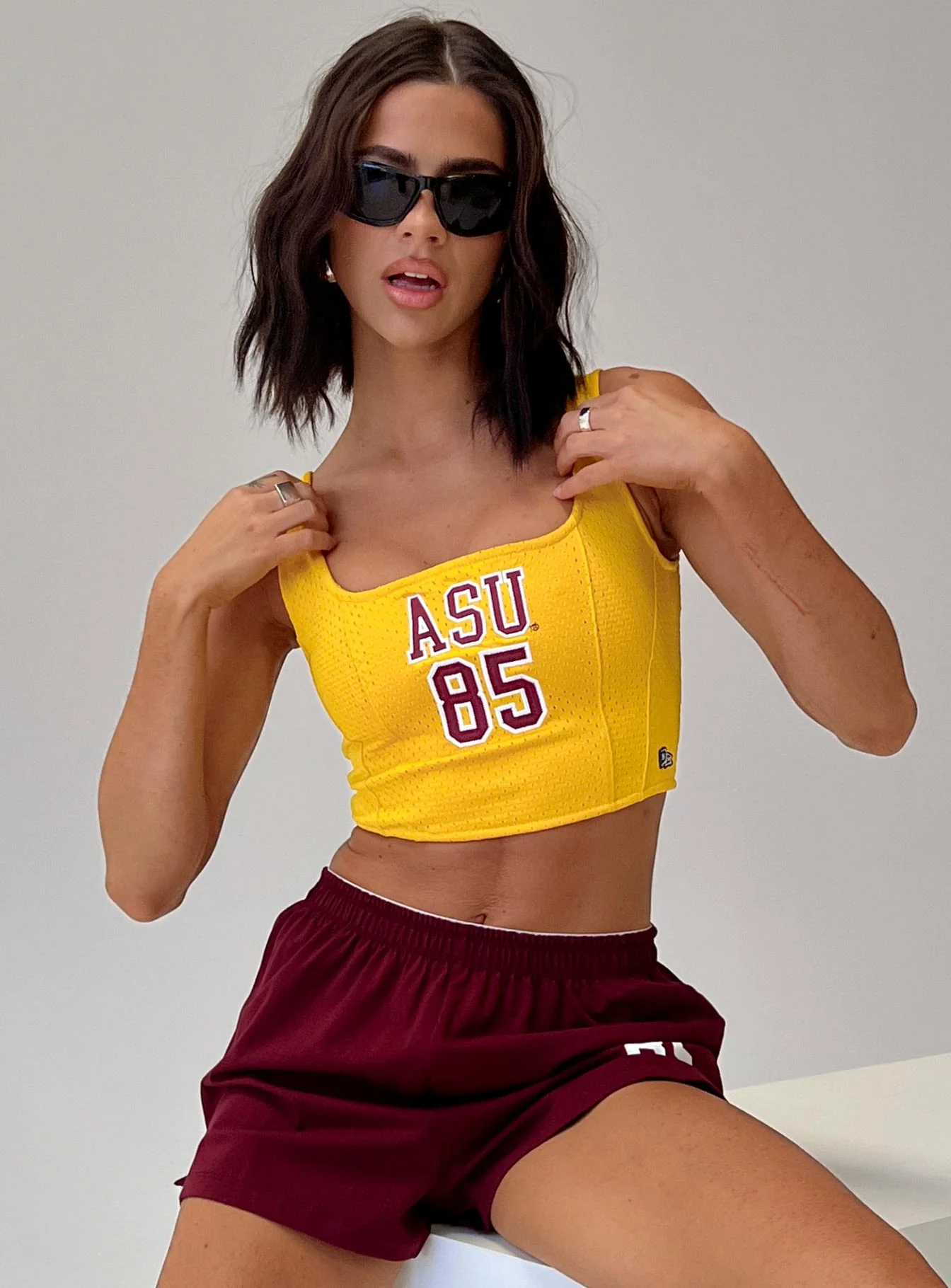 ASU Jersey Corset Top Gold - Image 8