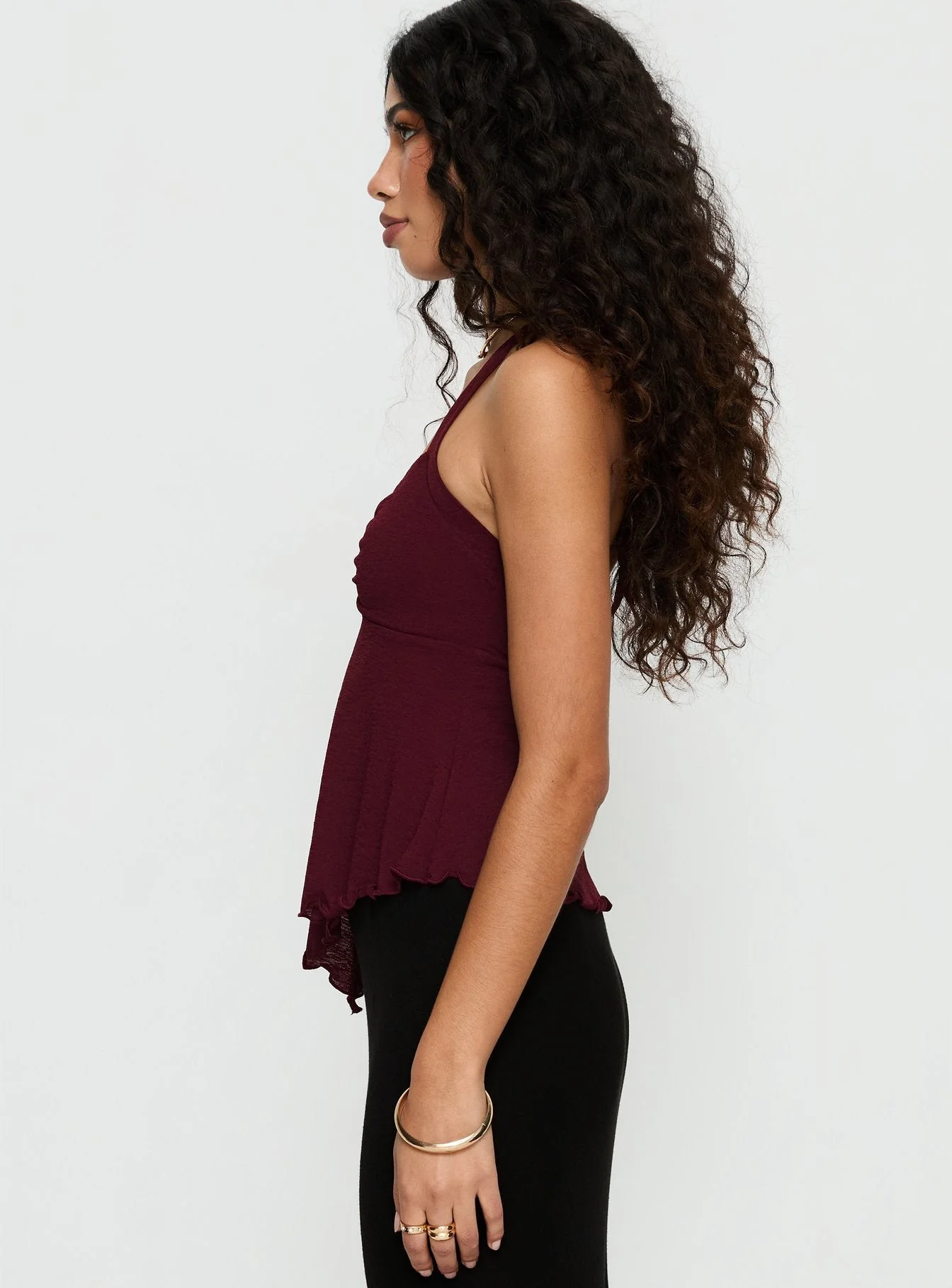 Attina Hardware Detail Top Plum - Image 3