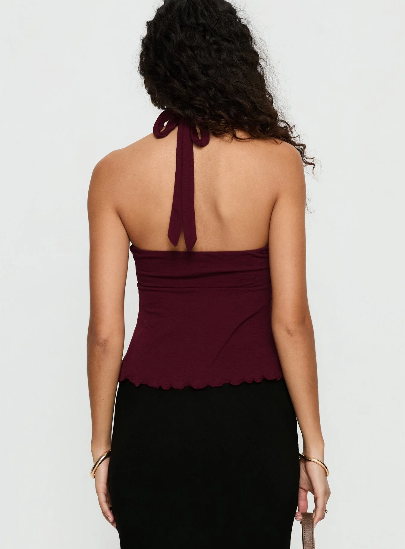 Attina Hardware Detail Top Plum - Image 4