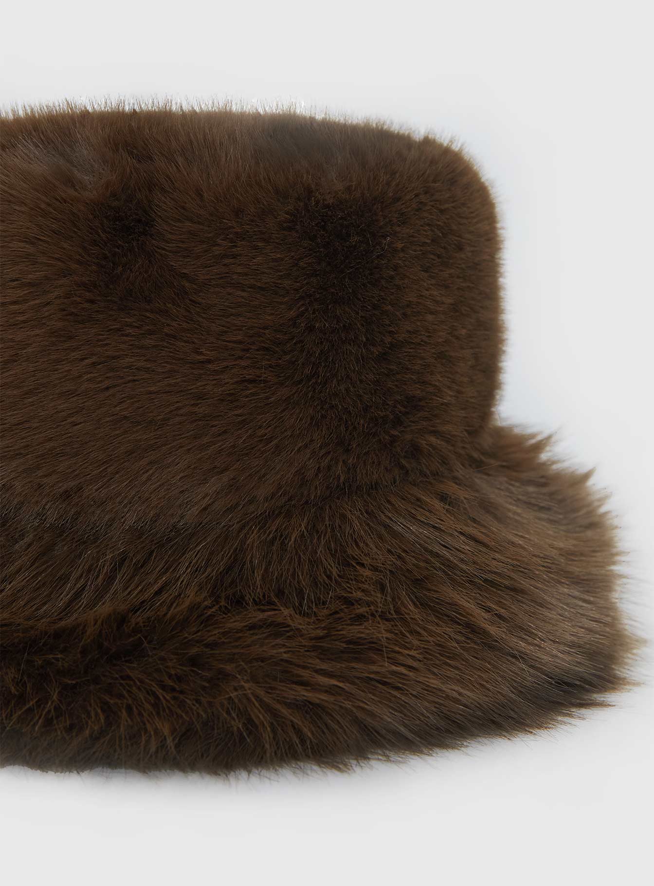 Avaah Fluffy Hat Taupe - Image 3
