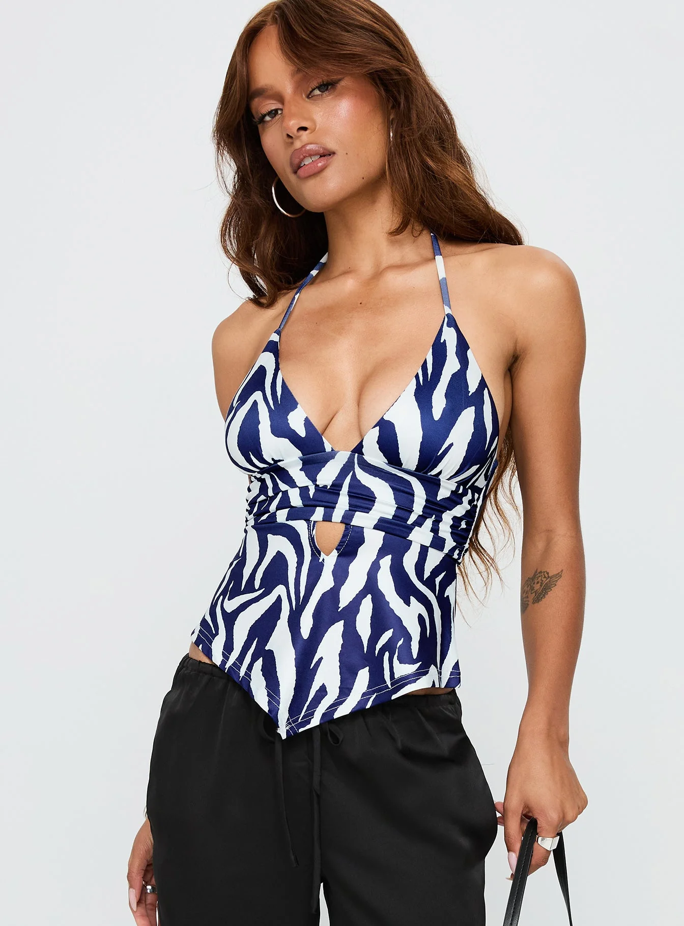 Averee Halter Top Zebra - Image 2
