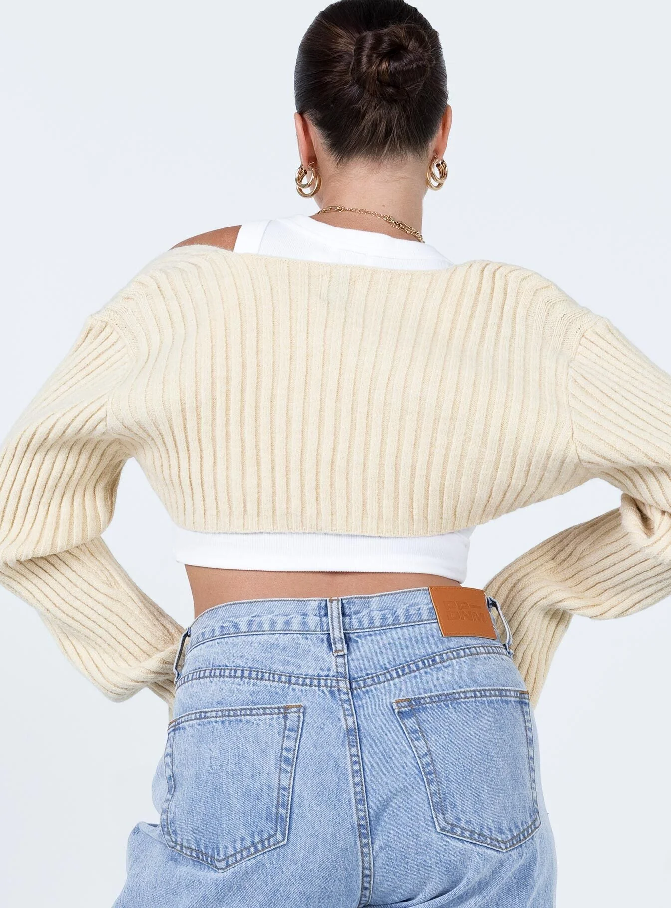 Aytan Bolero Sweater Beige - Image 5