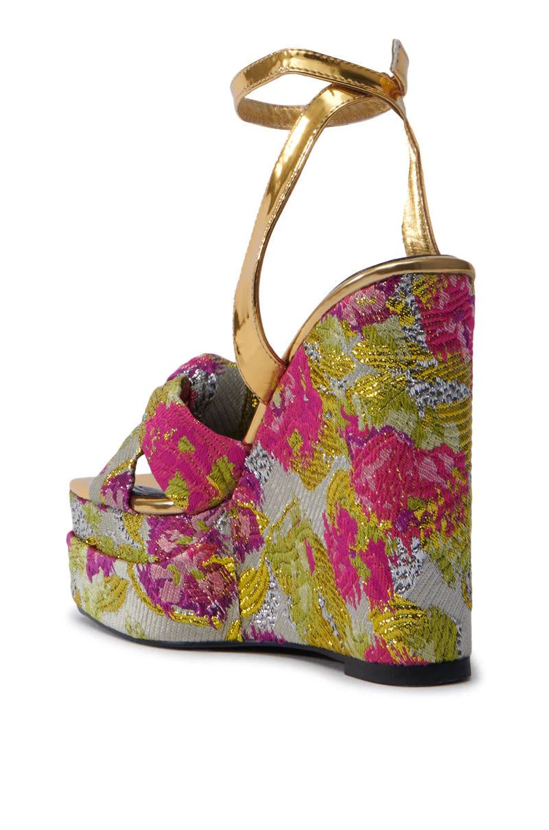 AZALEA WANG CHARMANDER PINK WEDGE SANDAL - Image 6