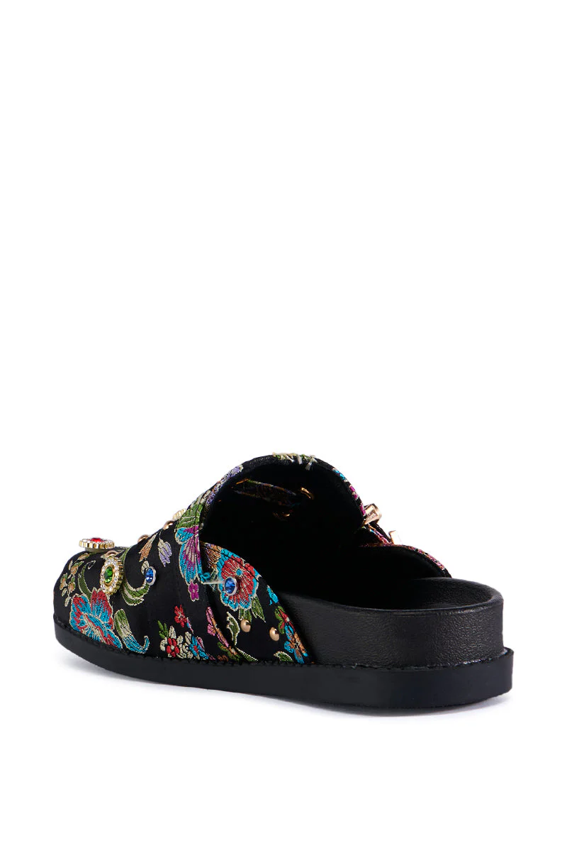 AZALEA WANG QUINBY BROCADE CLOG IN BLACK - Image 5