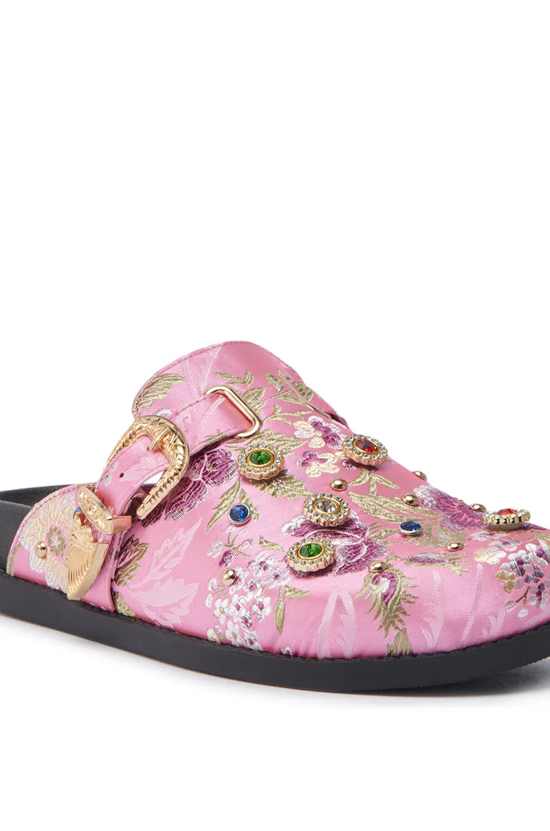 AZALEA WANG QUINBY BROCADE CLOG IN PINK - Image 6