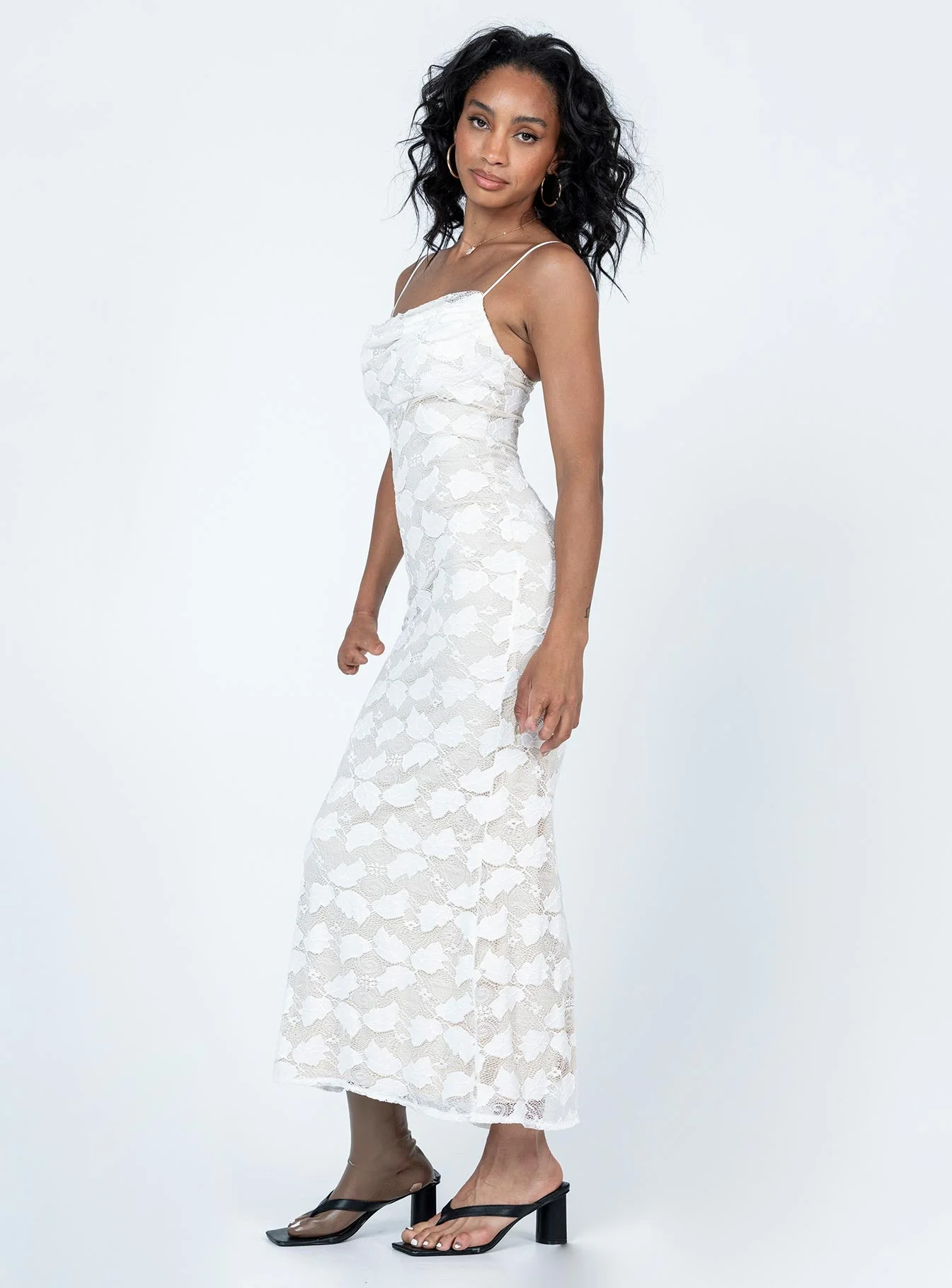Azra Maxi Dress White - Image 4