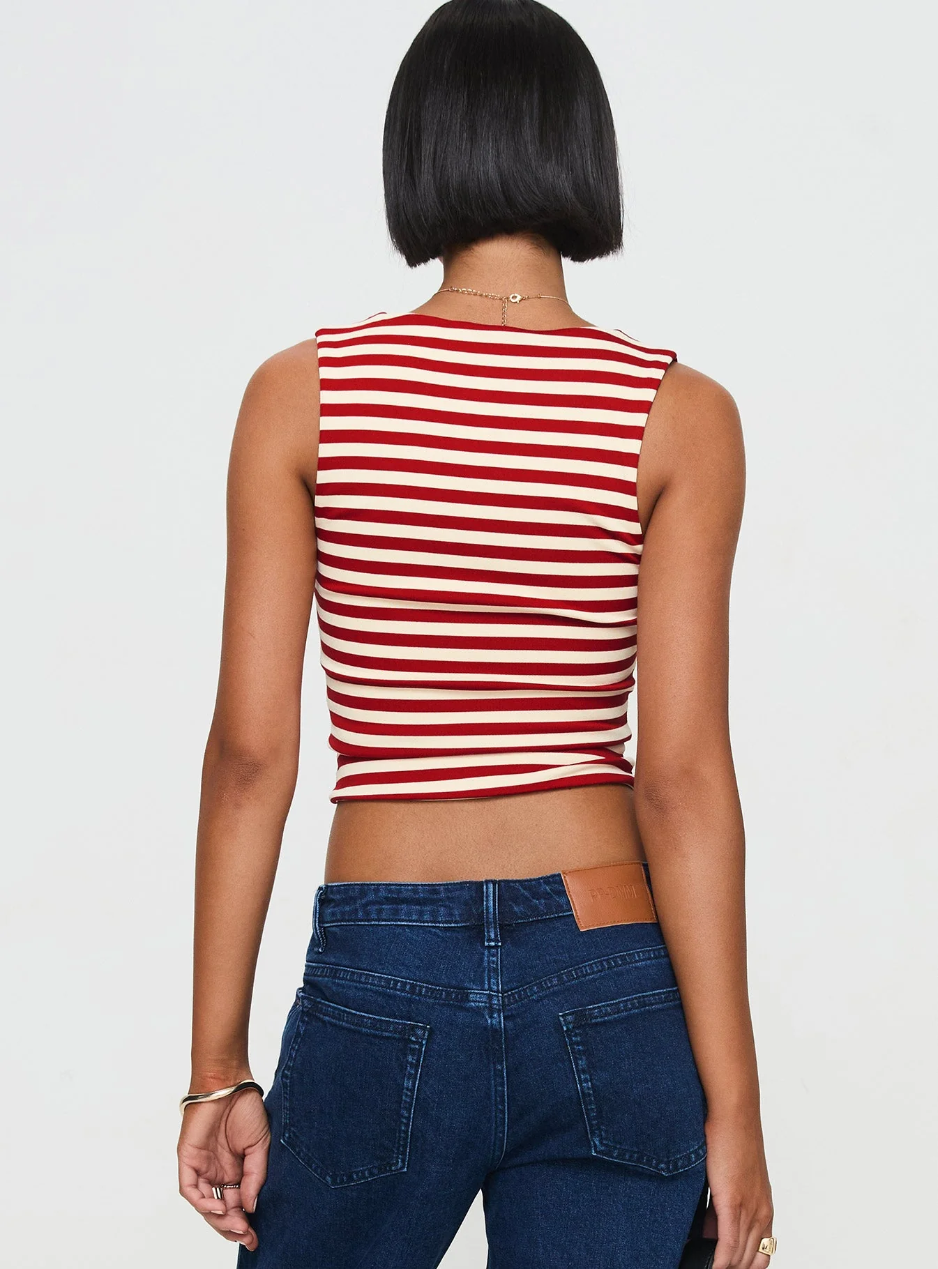 Back In Time Top Red Stripe - Image 5
