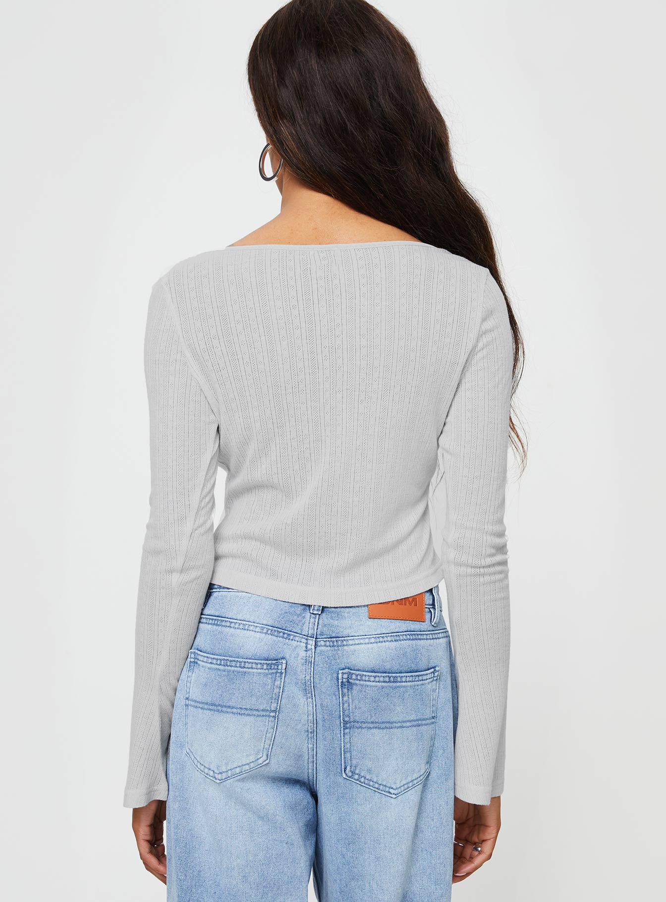 Barbaro Long Sleeve Top Grey - Image 5