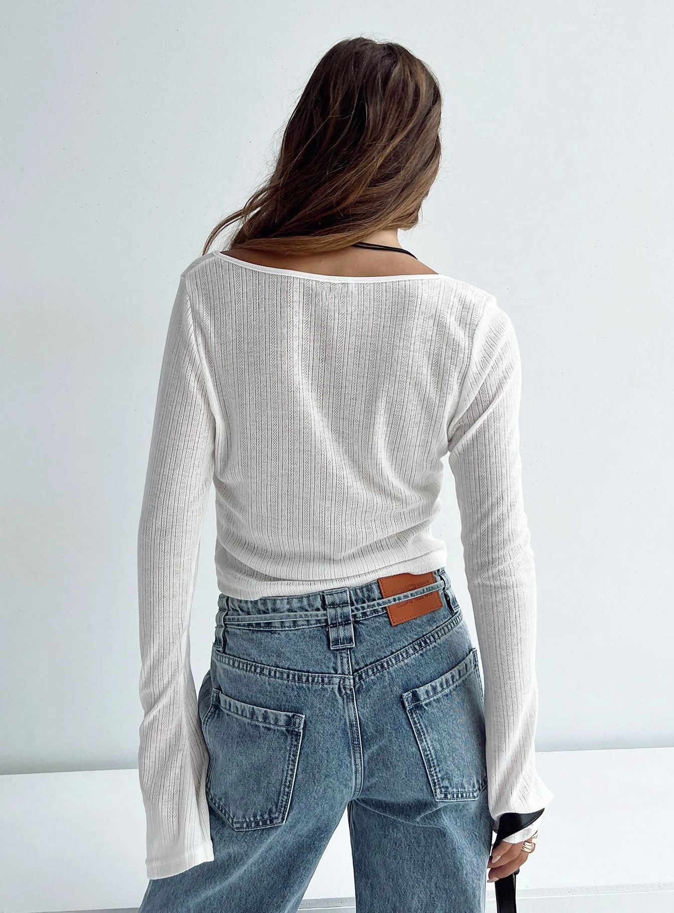 Barbaro Long Sleeve Top White - Image 5