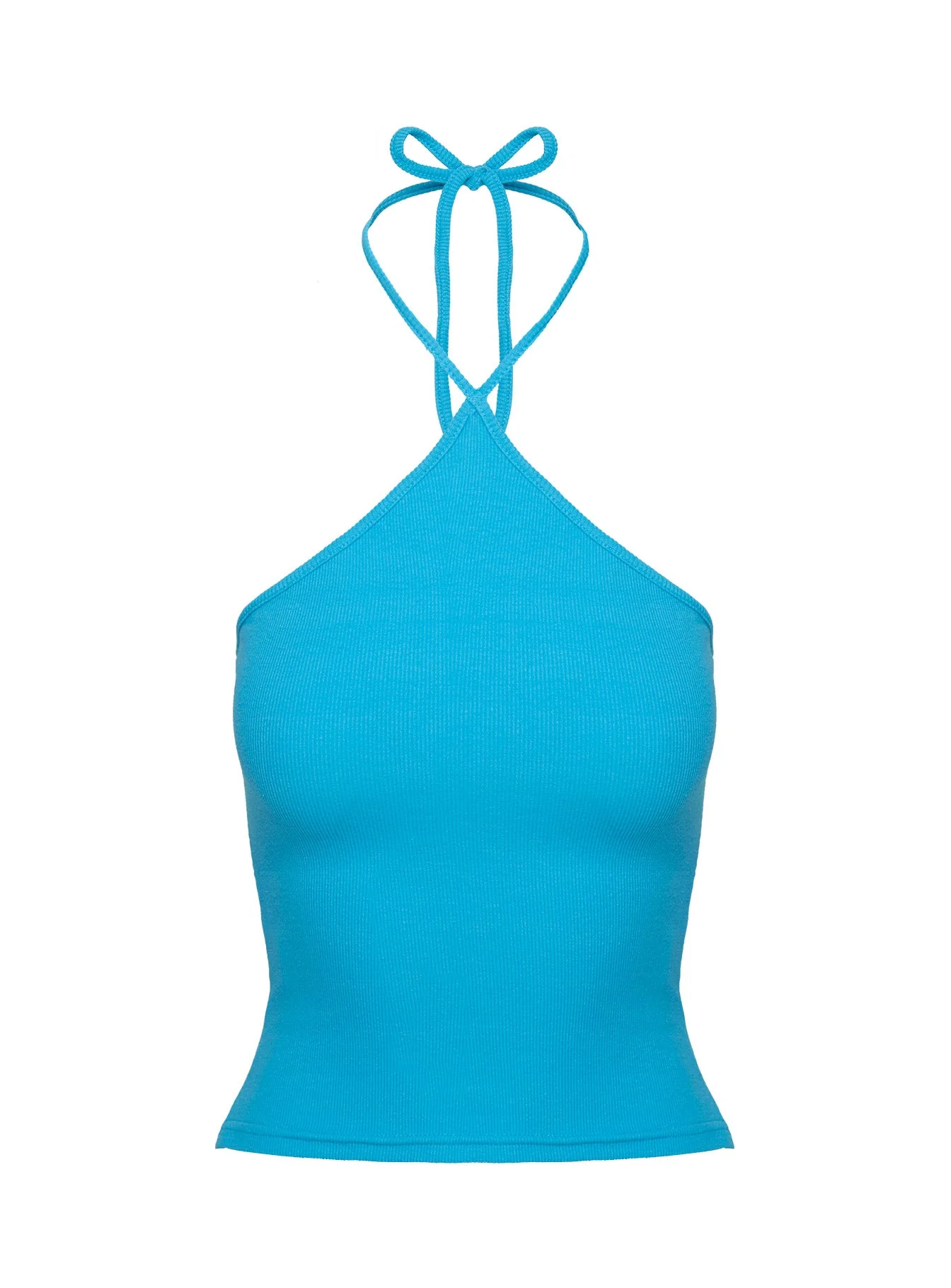 Baseline Halter Rib Top Blue - Image 10