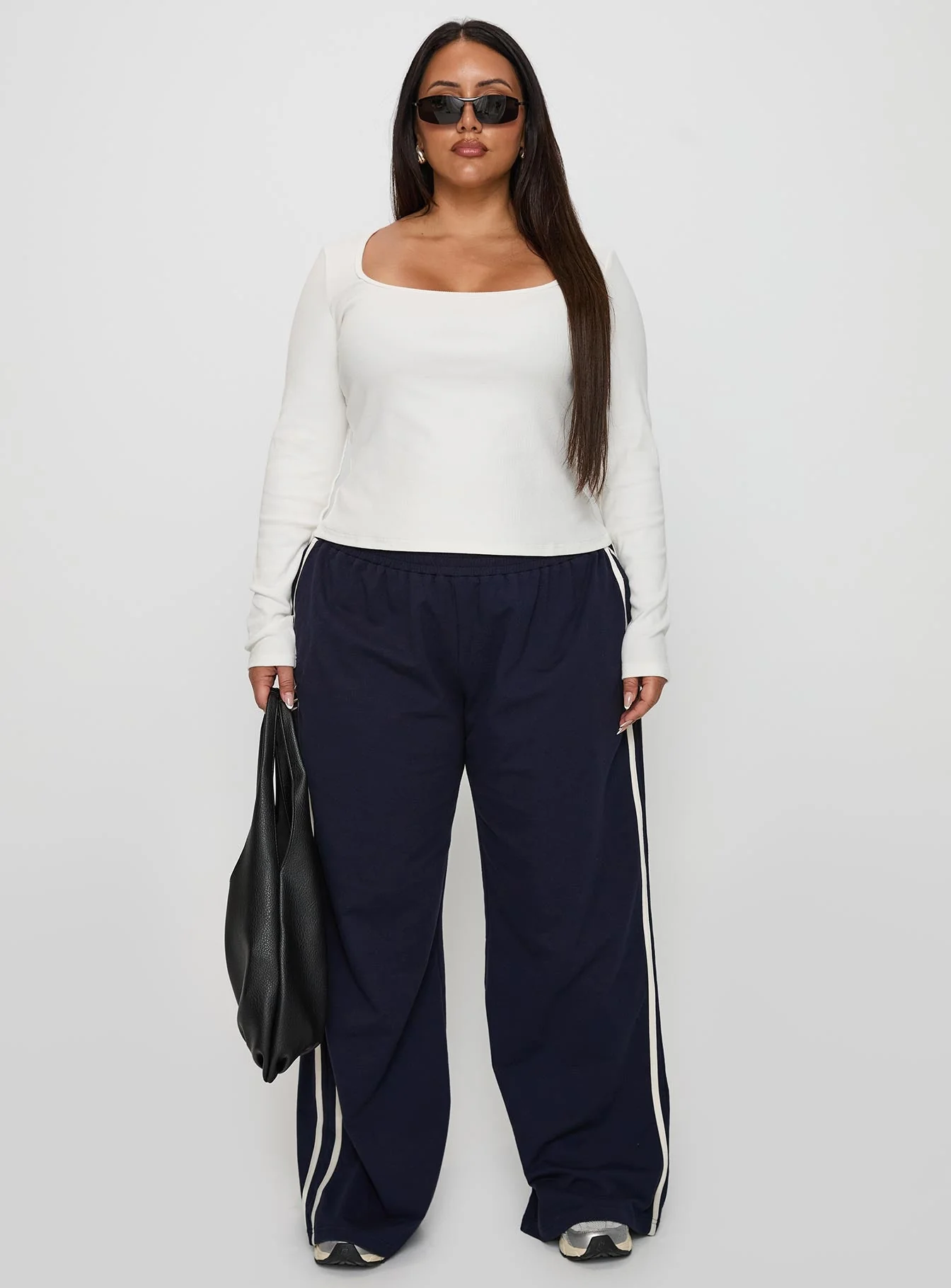 Baseline Long Sleeve Top White Curve - Image 7