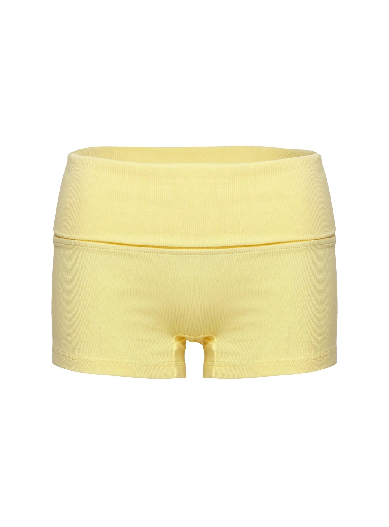 Baseline Low Rise Rib Shorts Yellow - Image 15