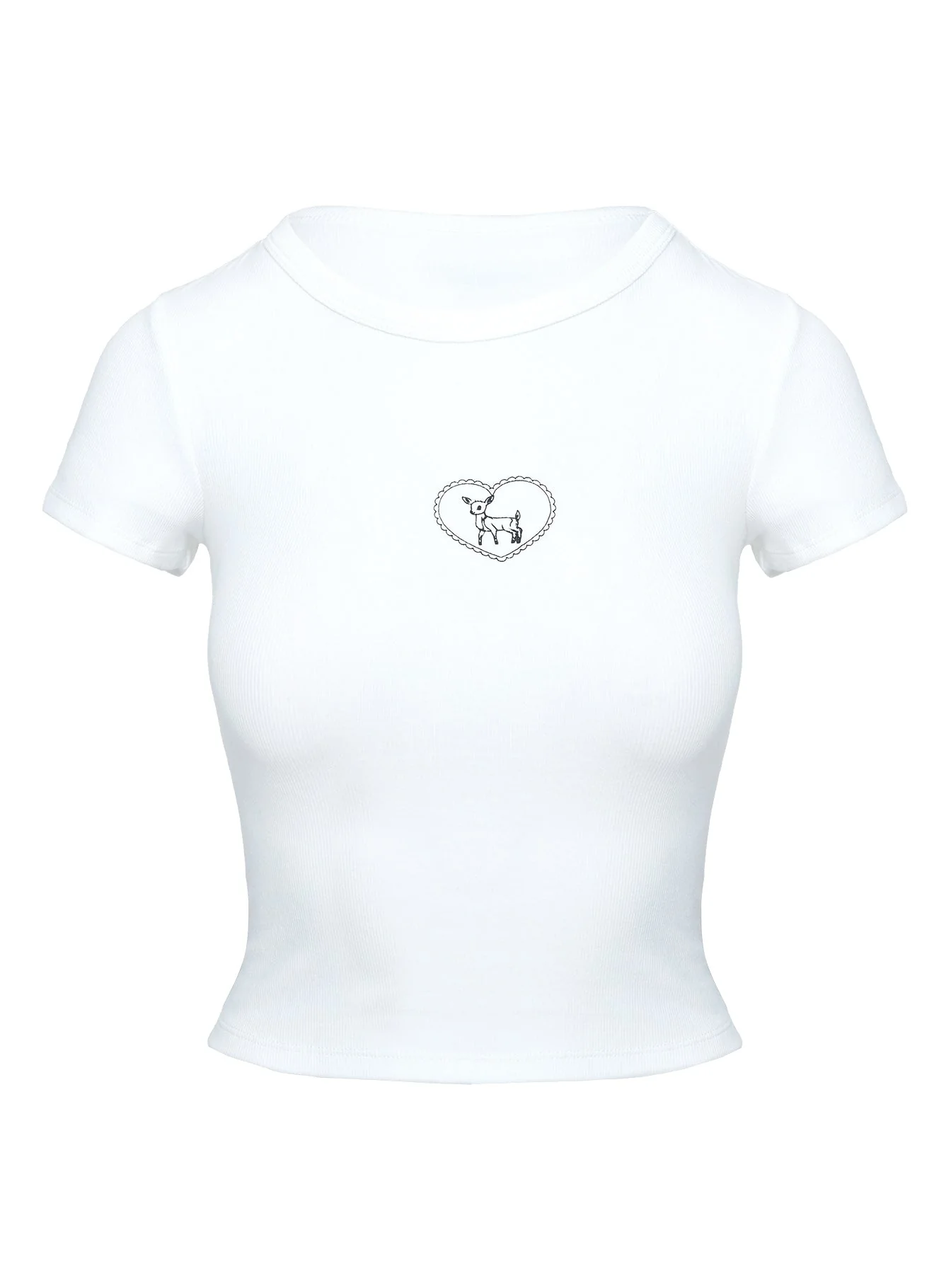 Baseline Rib Tee Oh Deer White - Image 10