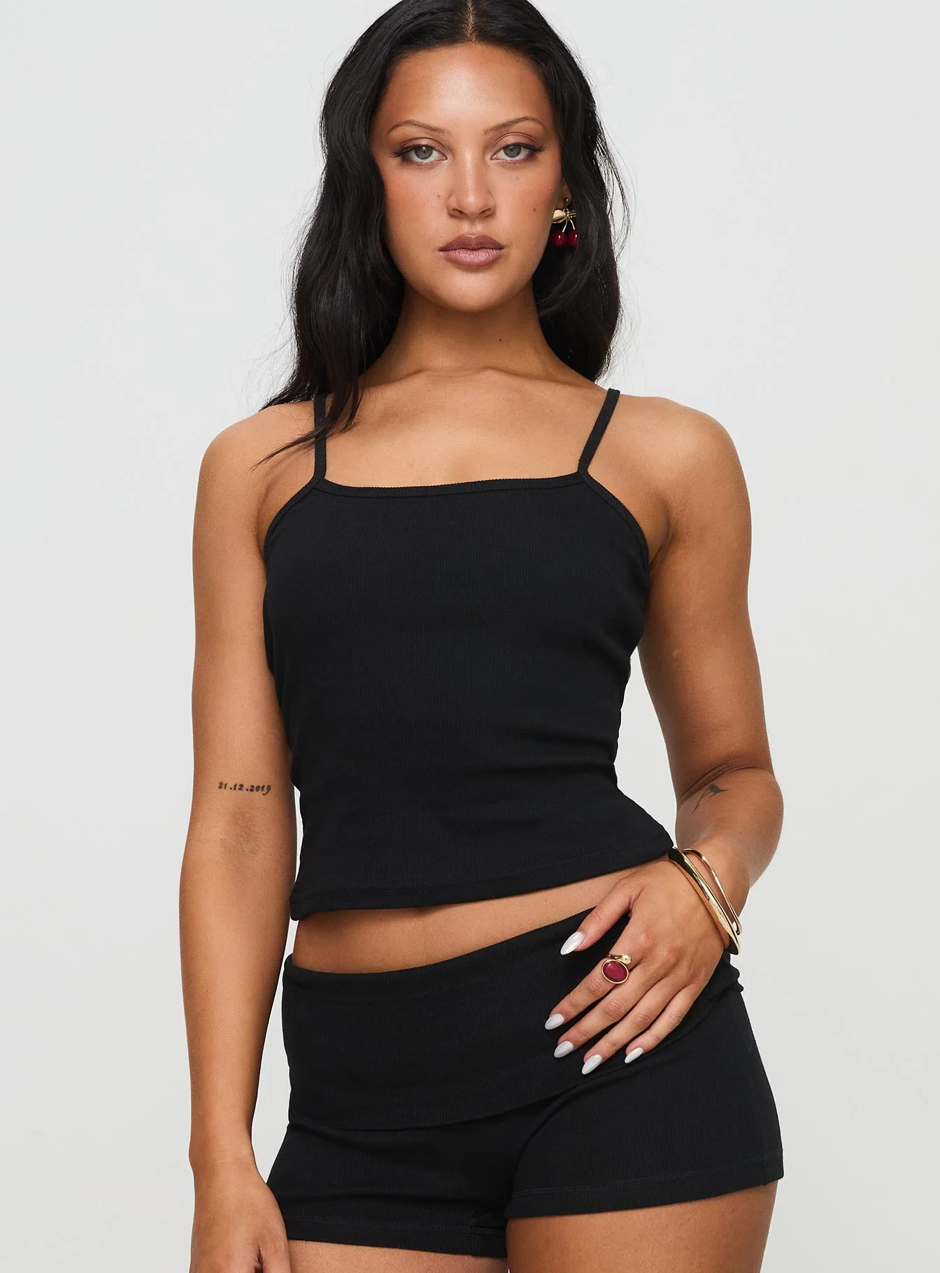 Baseline Rib Top Black - Image 2