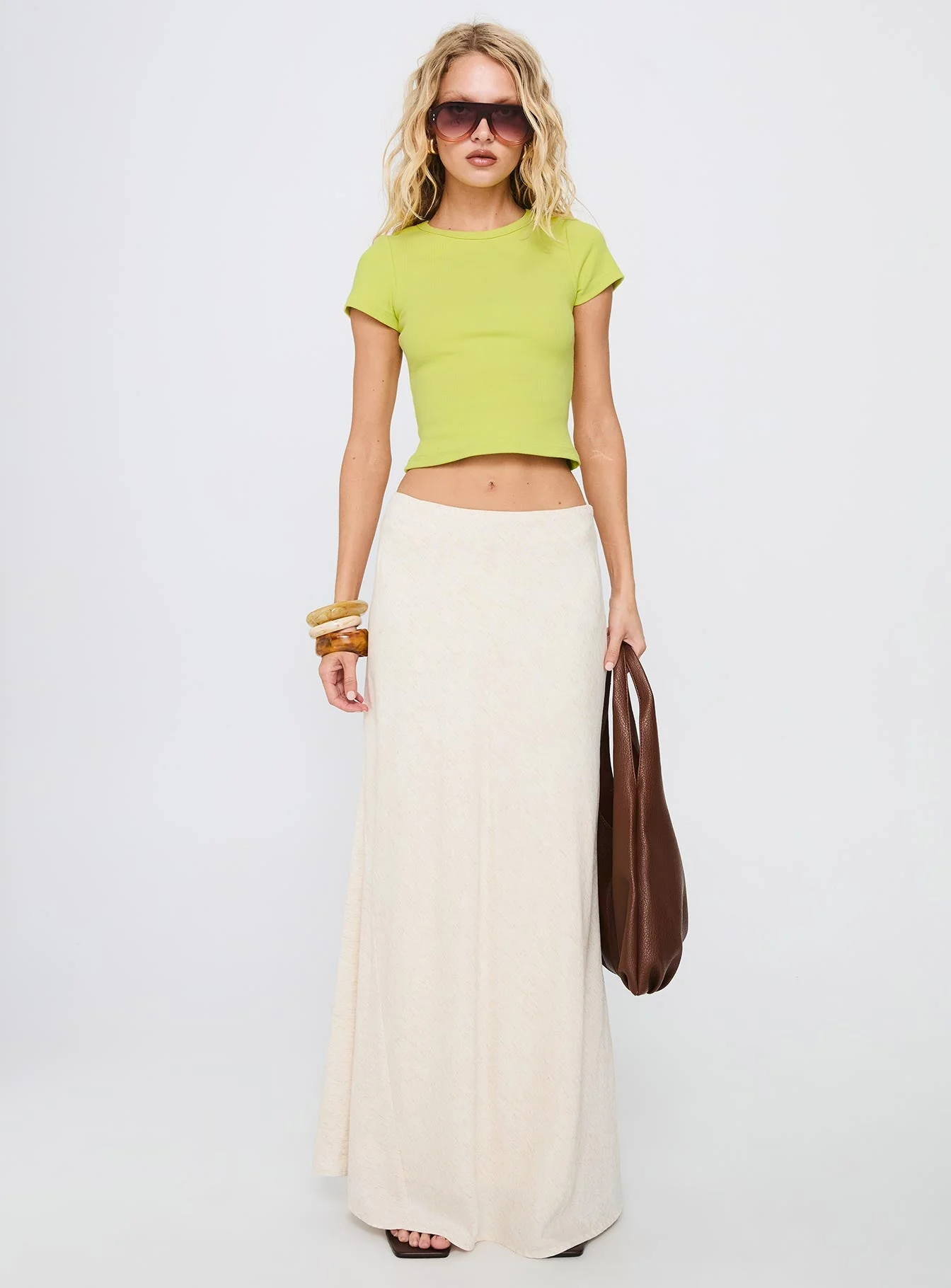 Baseline Scoop Rib Tee Green - Image 7