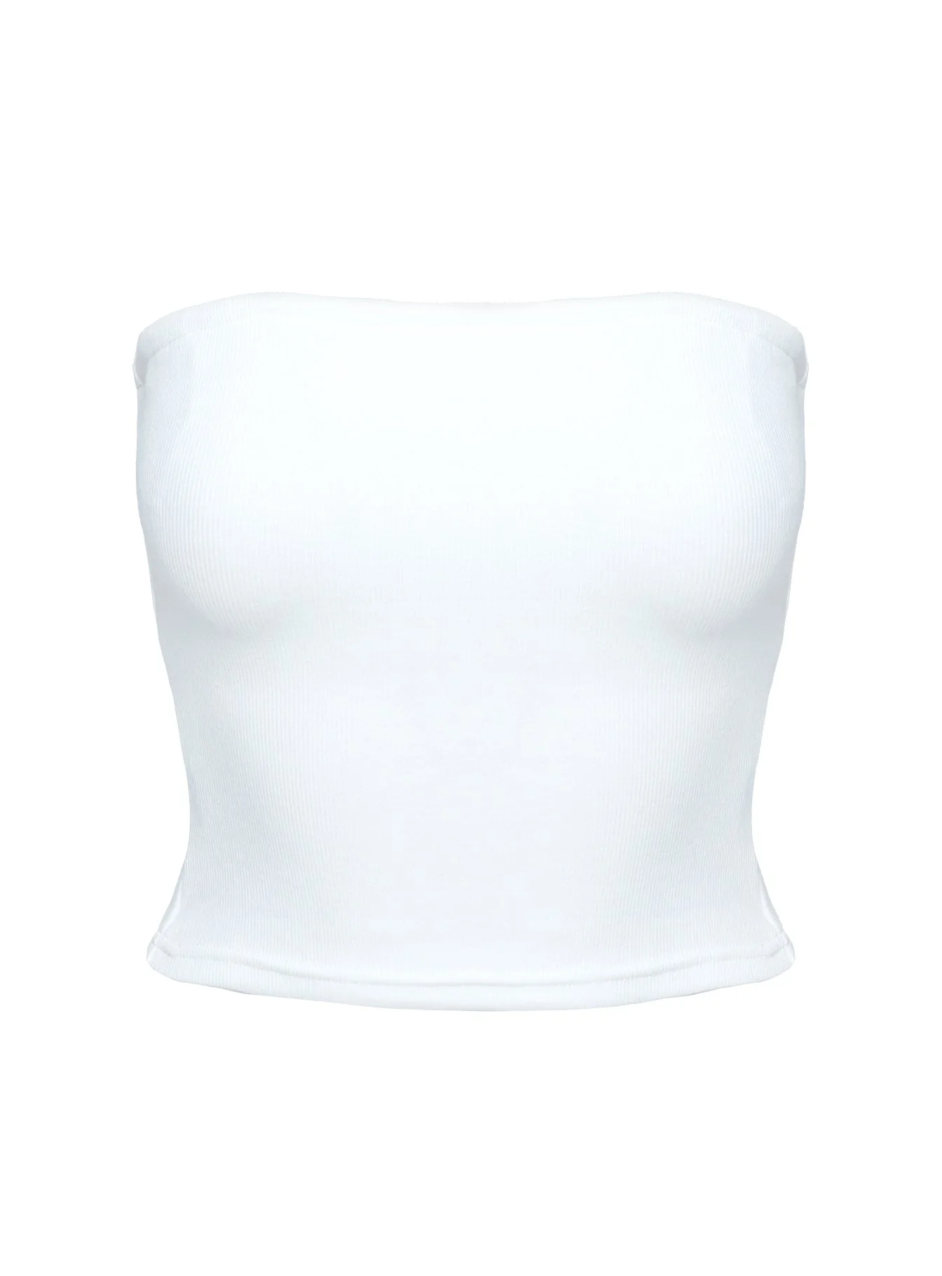 Baseline Strapless Rib Top White - Image 12