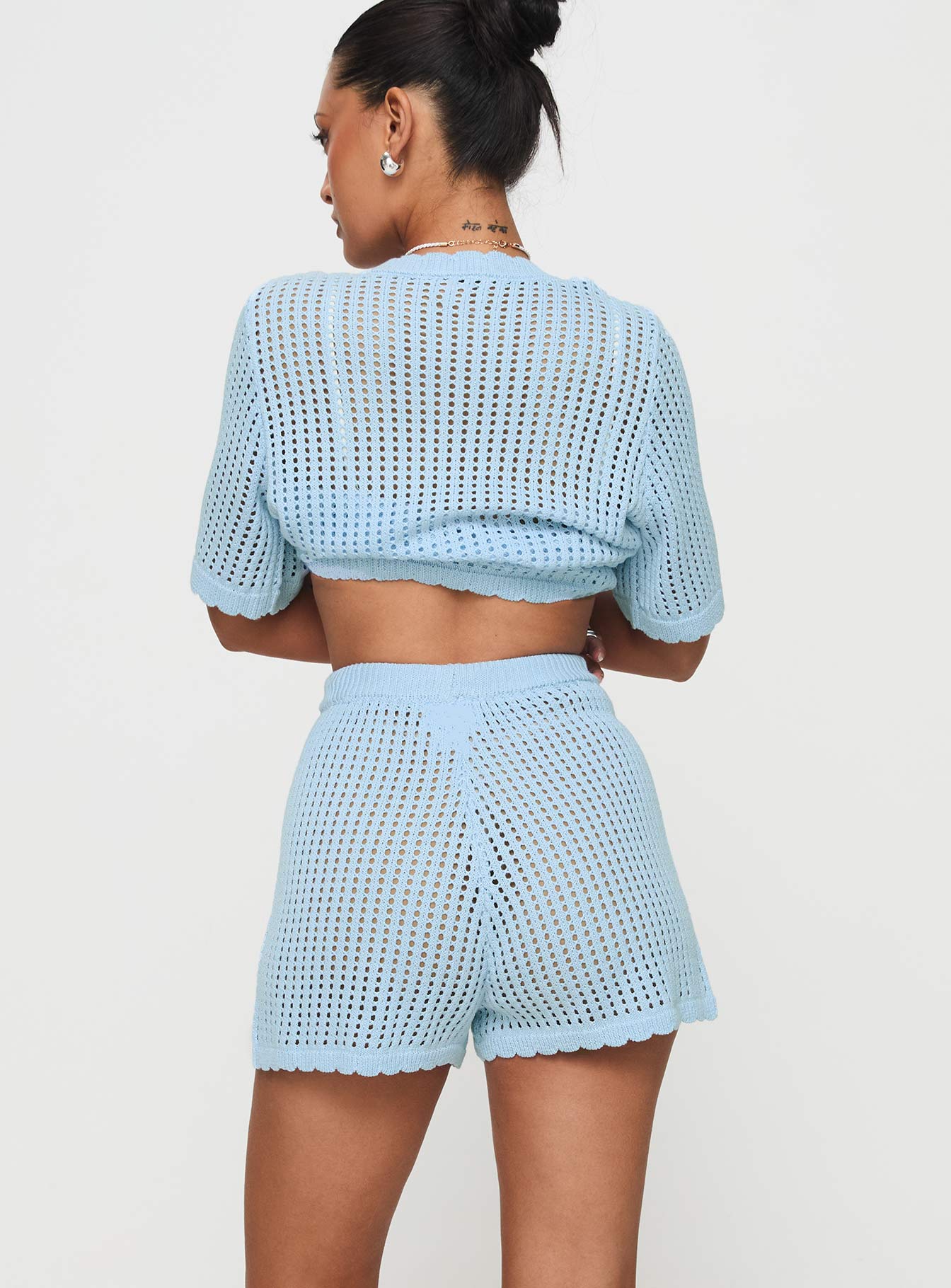 Beach Day Knit Set Light Blue - Image 5