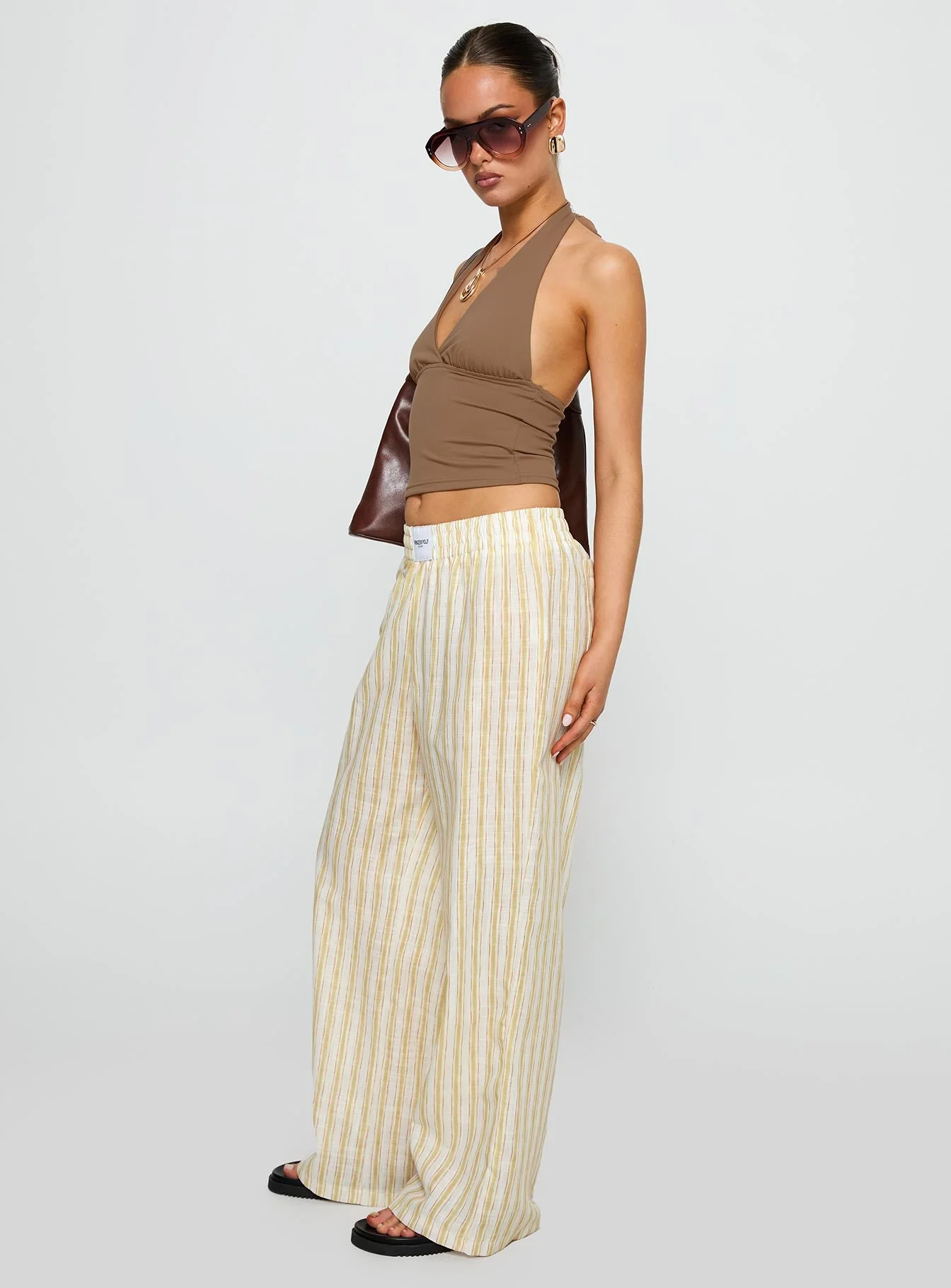 Beach House Pants Yellow Stripe - Image 4
