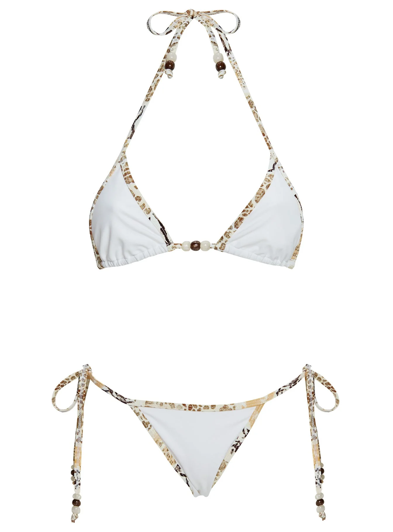 Beasley Tie Side Bikini Bottoms White / Animal Multi - Image 5