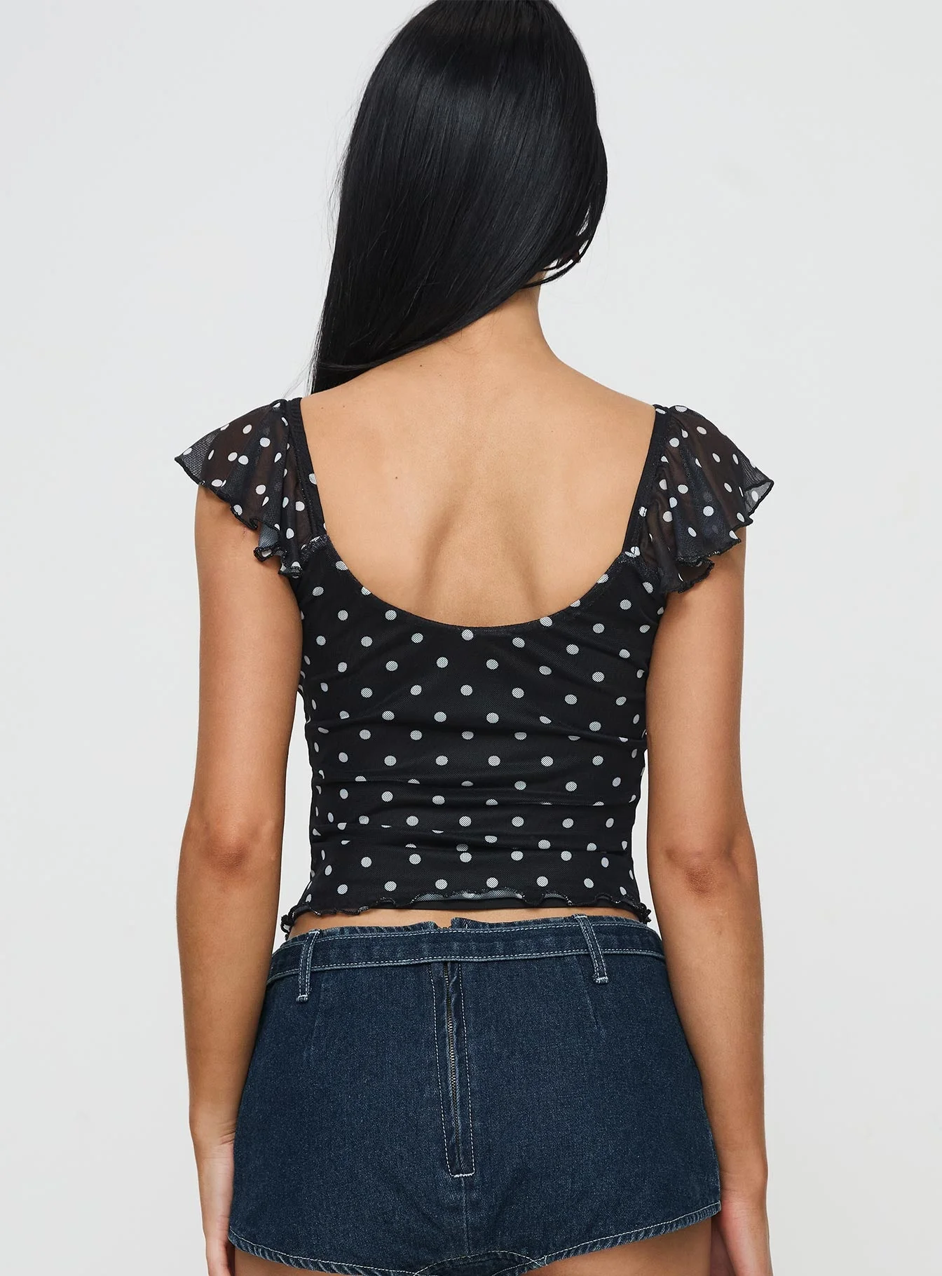 Beckinsale Polka Top Black - Image 5