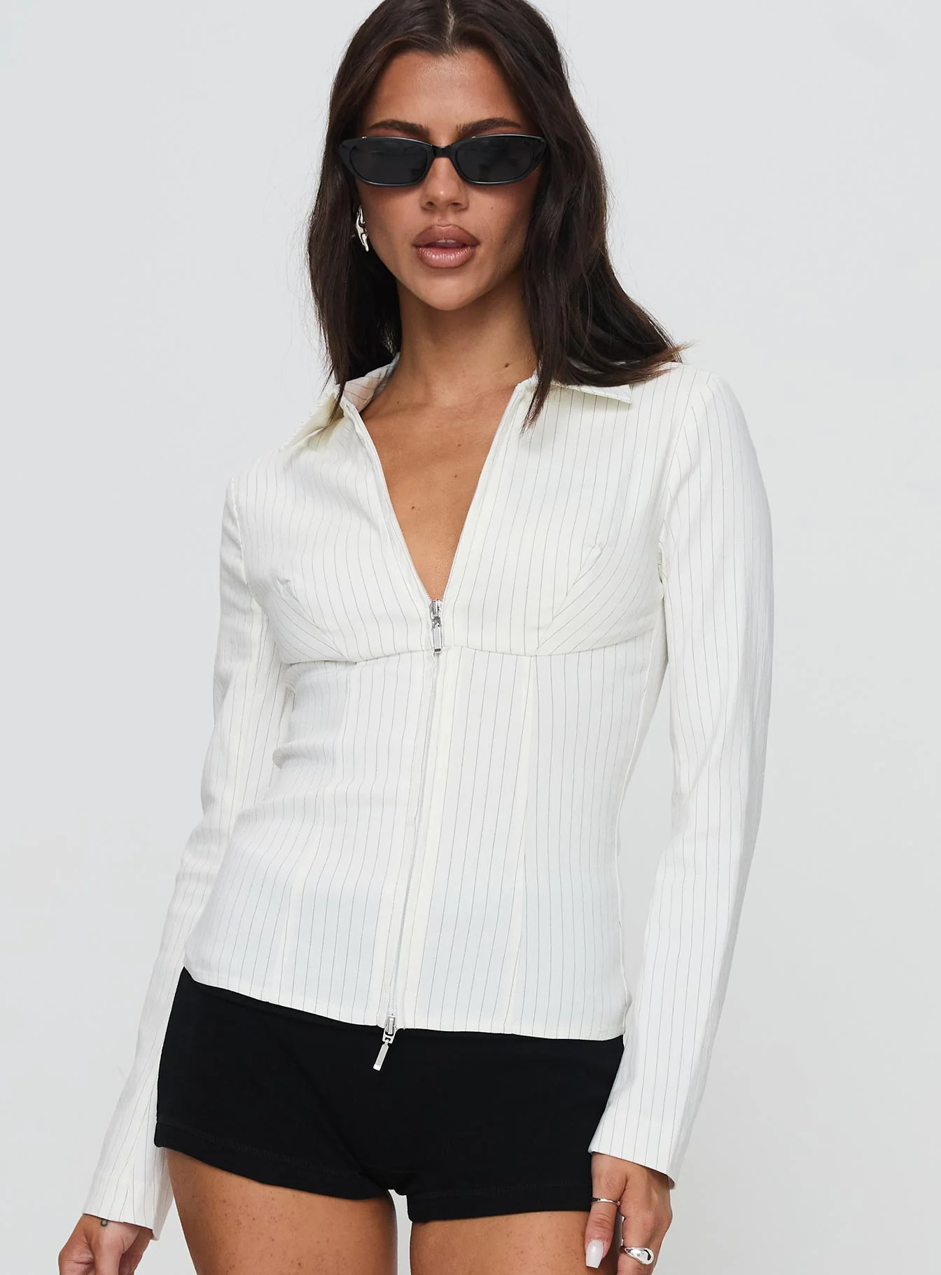 Bellar Long Sleeve Top Ivory - Image 2