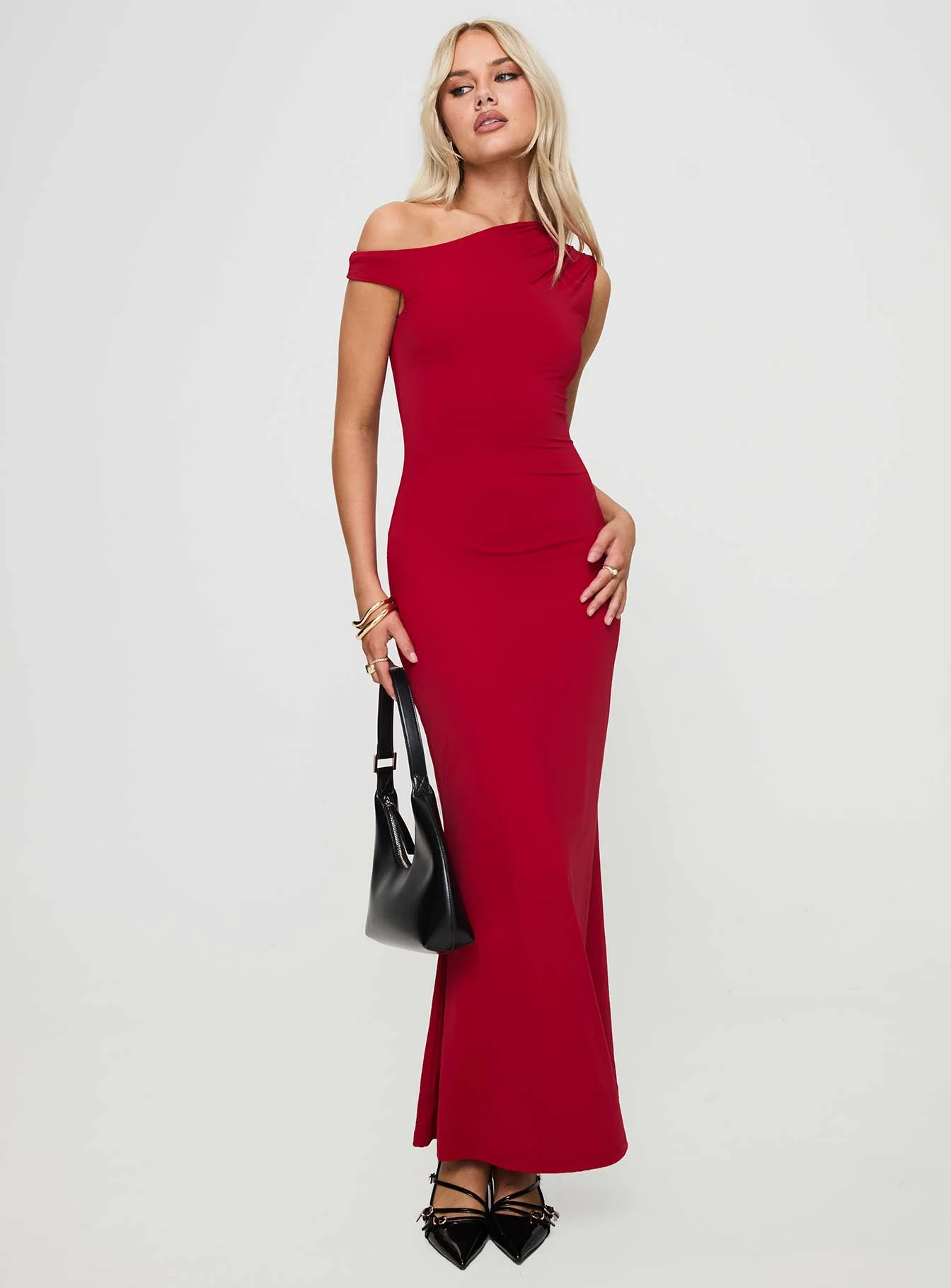Beller Maxi Dress Red - Image 3
