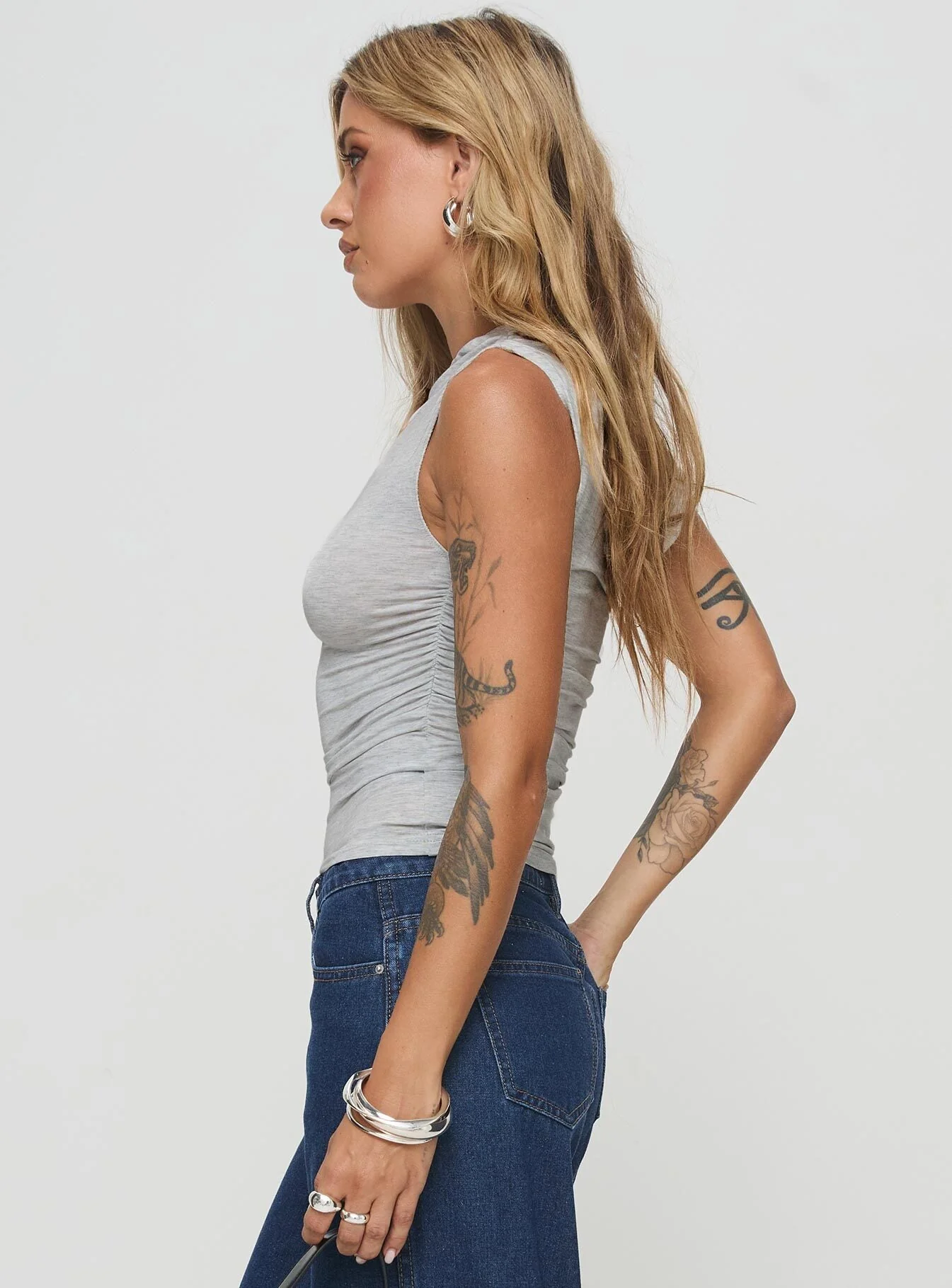 Beller Top Marle Grey - Image 4