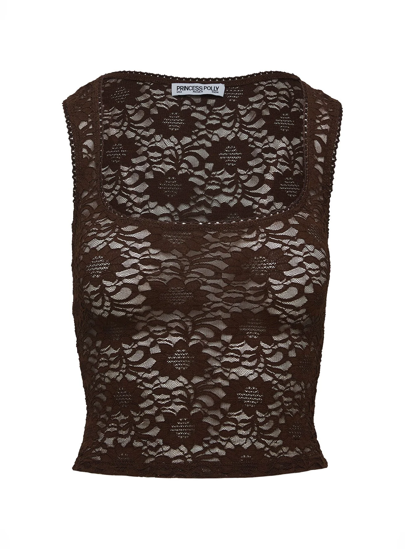 Bennington Lace Top Brown - Image 6