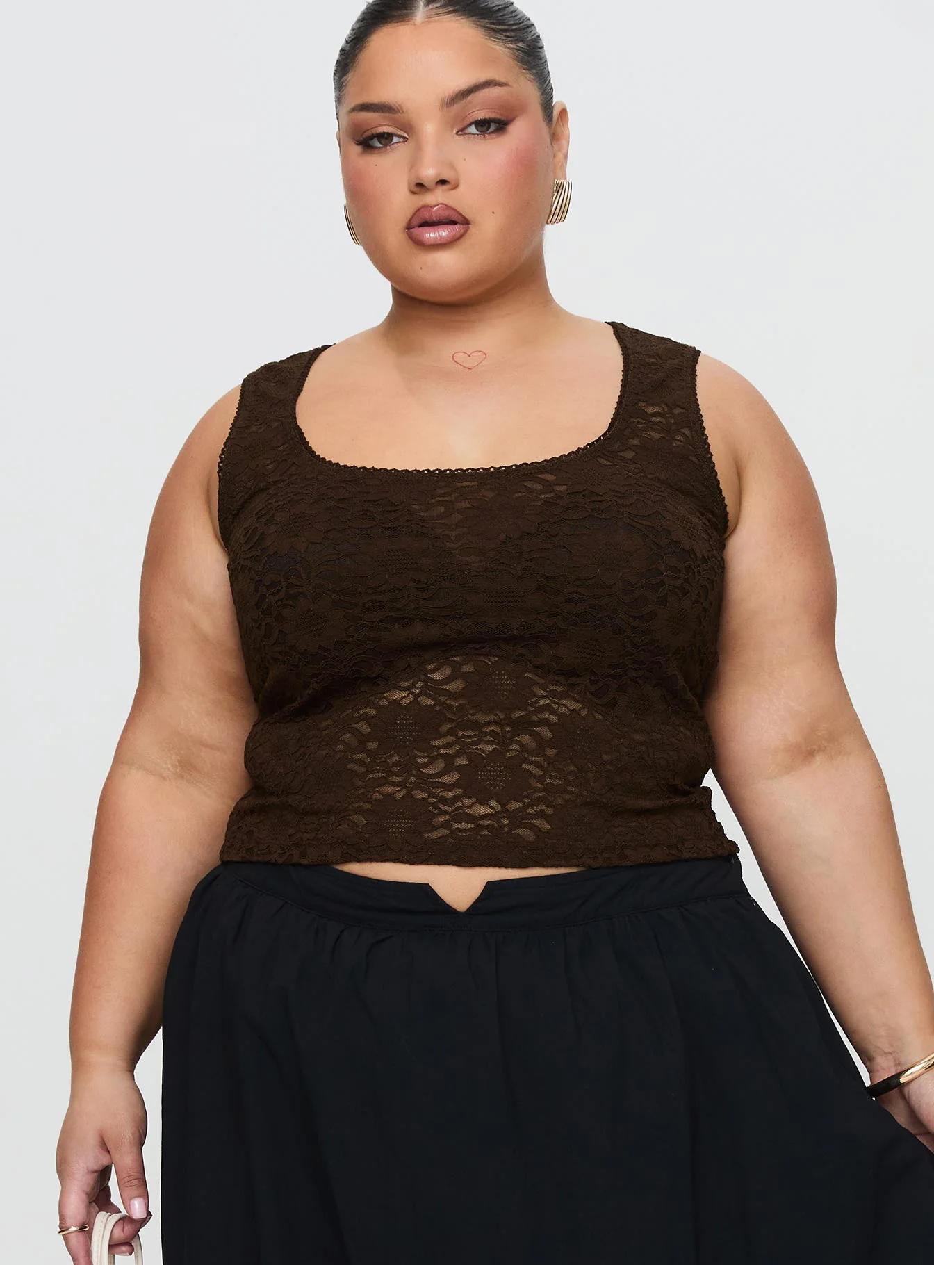 Bennington Lace Top Brown - Image 8