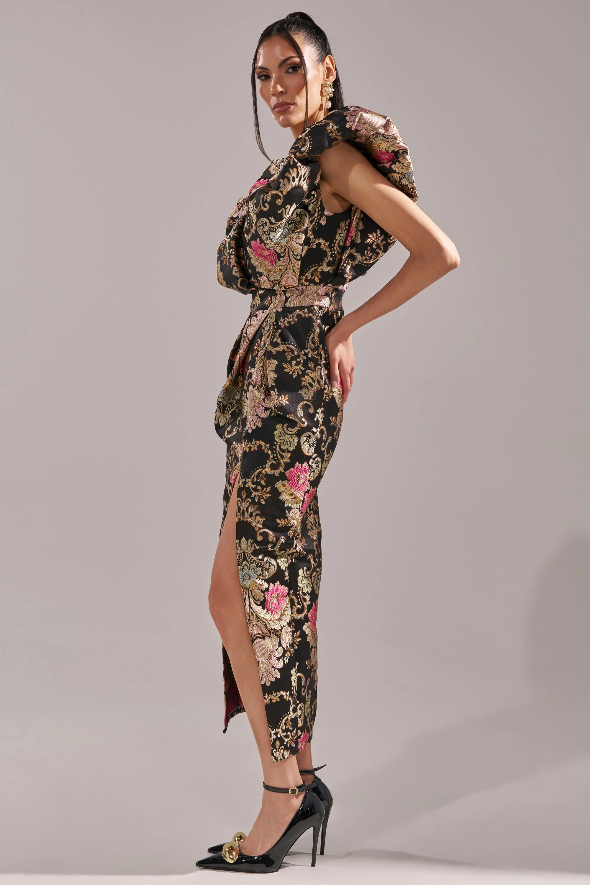 BEST DRESSED BROCADE MAXI DRESS - Image 5