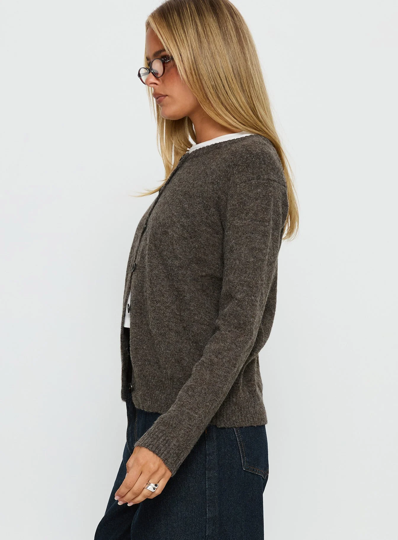 Better Than Fiction Cardigan Mocha - Image 4