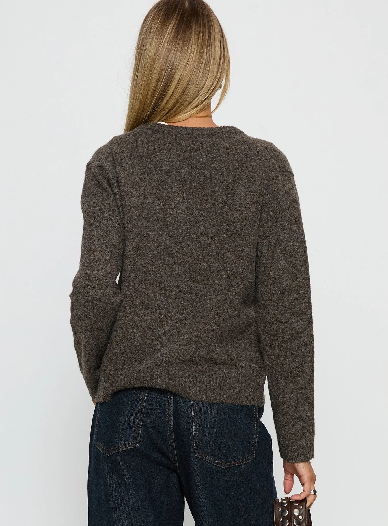 Better Than Fiction Cardigan Mocha - Image 5