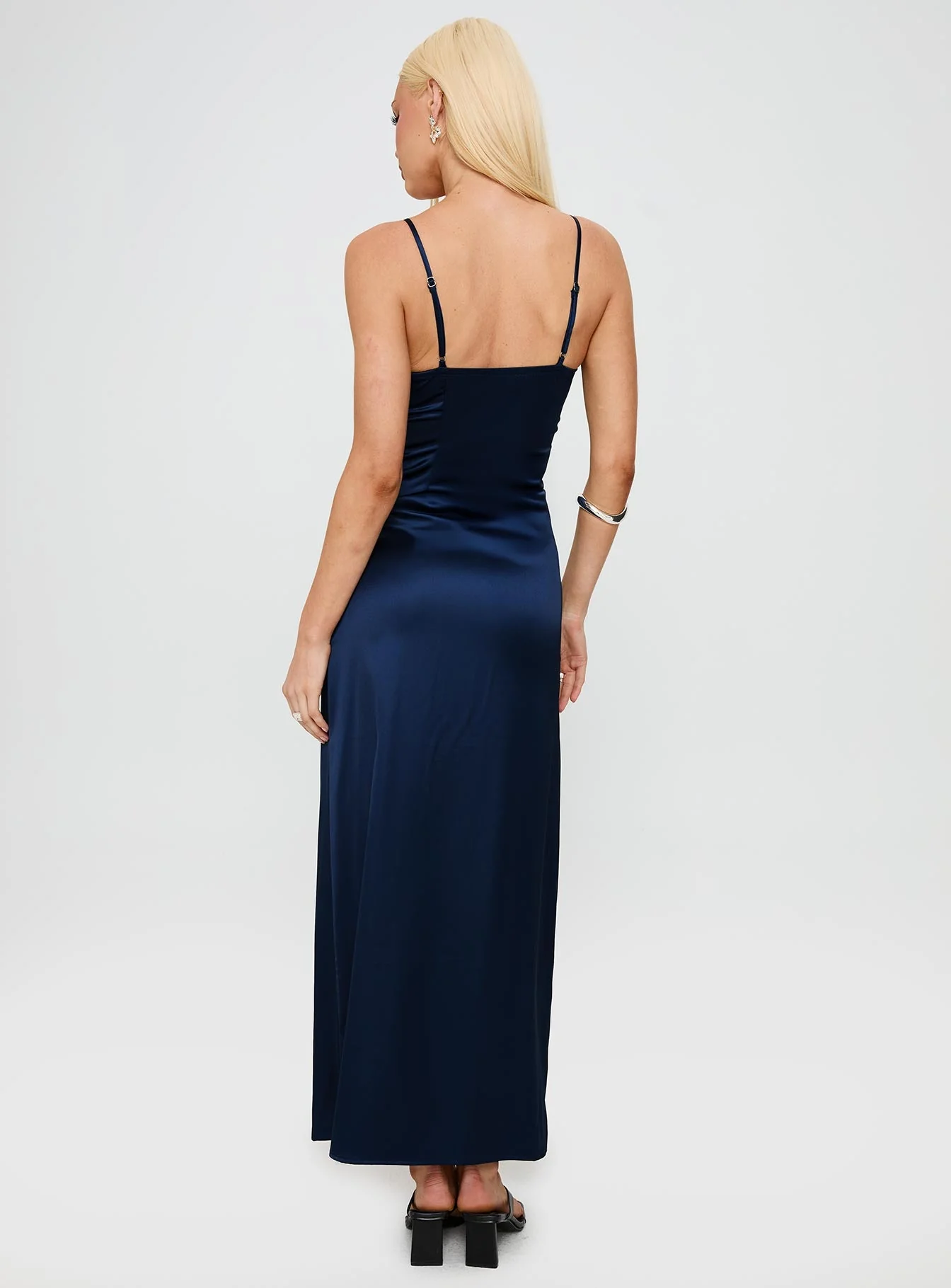 Better Than Words Lace Maxi Dress Navy - Image 4