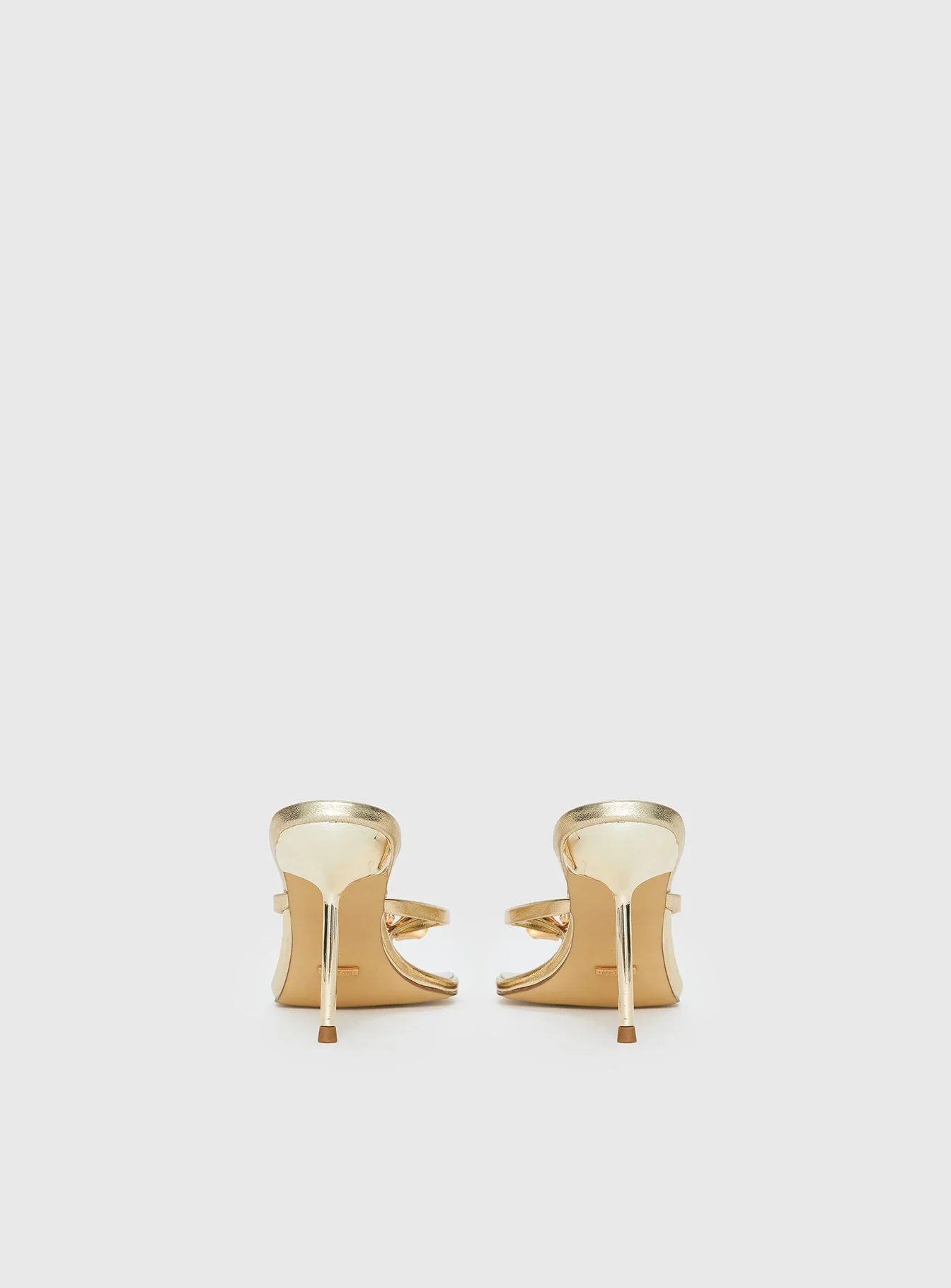 Billini Dalella Thong Heels Gold Metallic - Image 5
