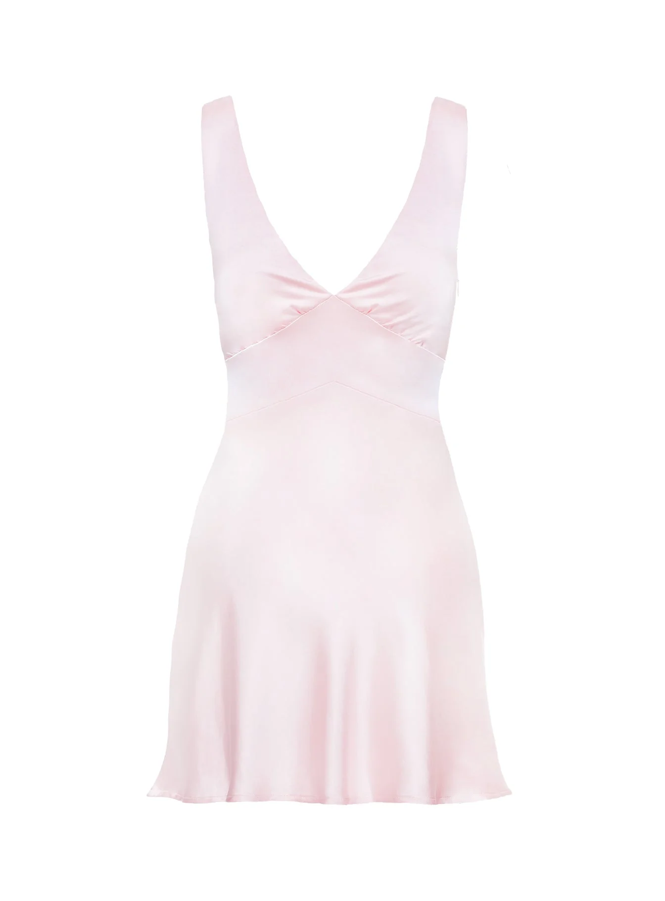 Birdette Plunge Mini Dress Pink - Image 9