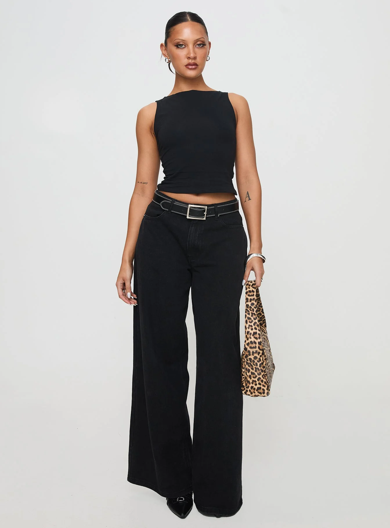 Bleeker High Neck Top Black - Image 3
