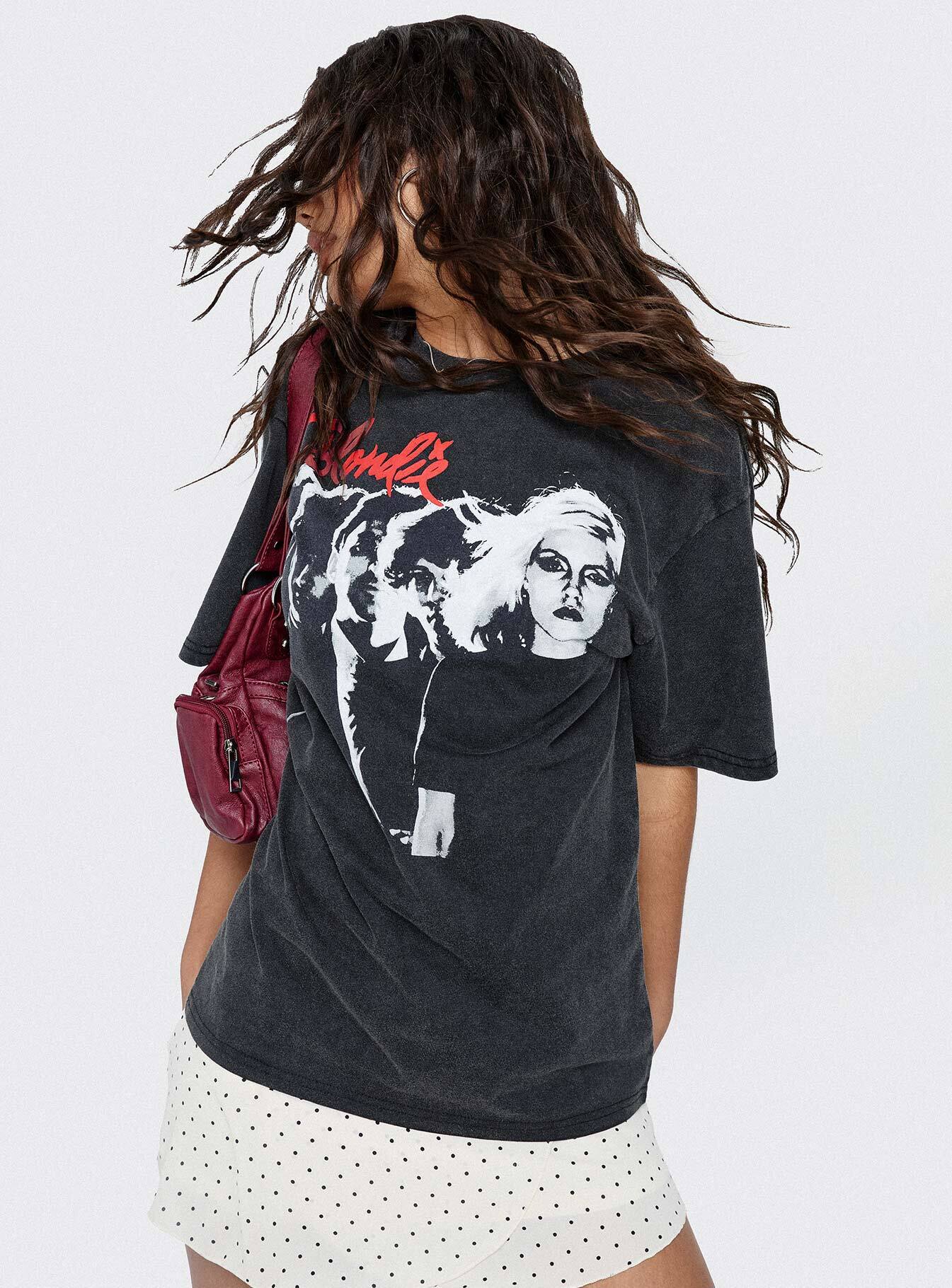 Blondie Vintage Oversized Graphic Tee Black - Image 9