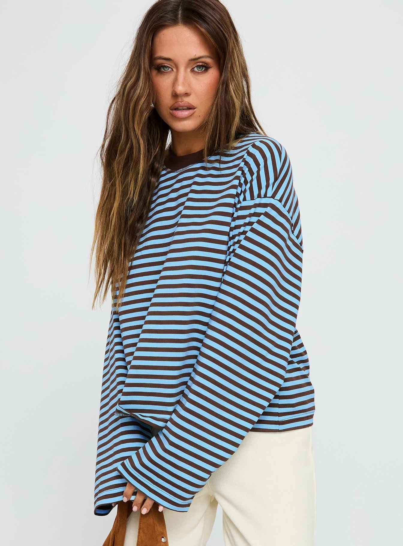 Bloom Long Sleeve Chocolate Sea Stripe - Image 2