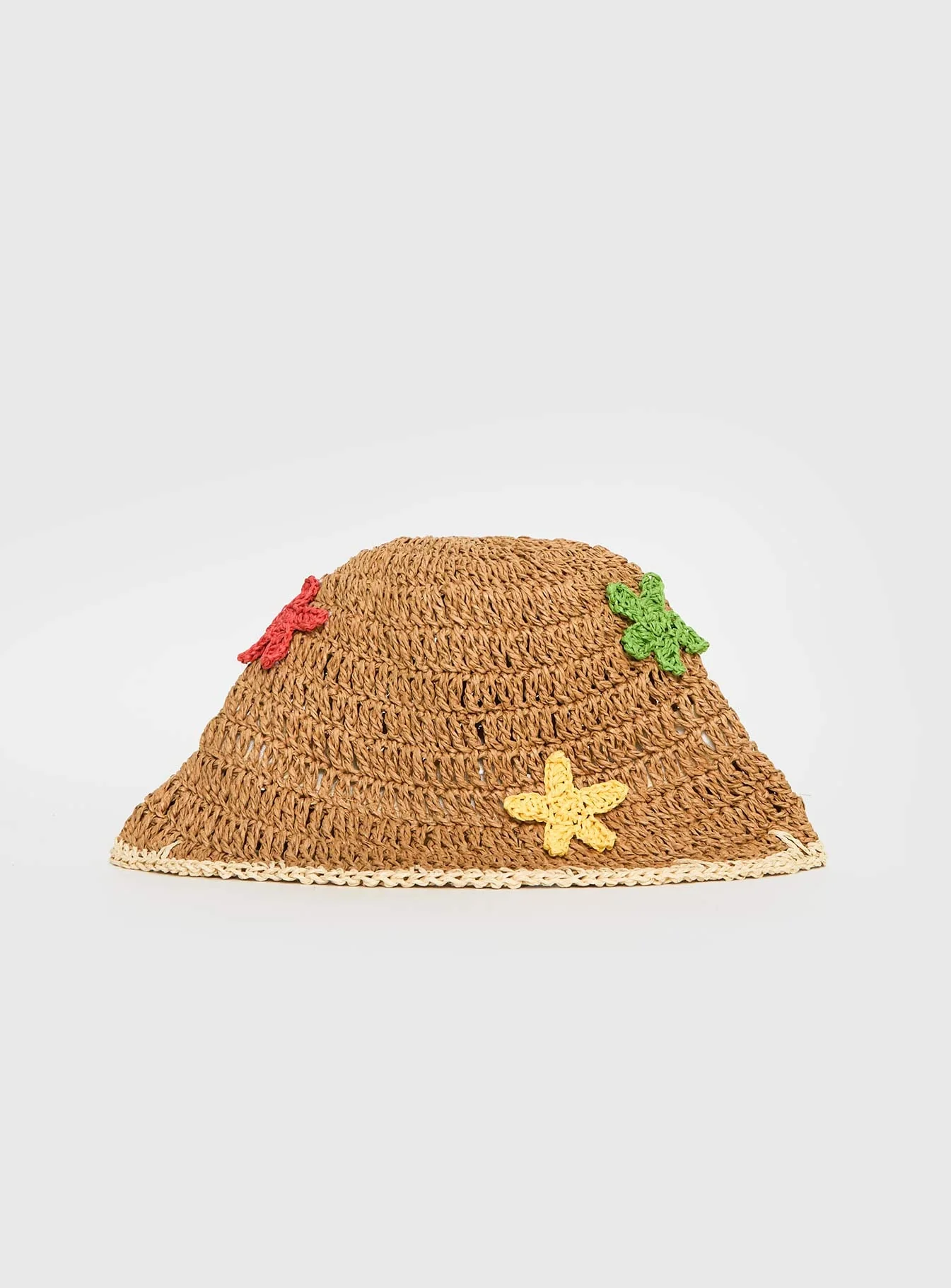 Blossomia Rattan Bucket Hat Tan - Image 3
