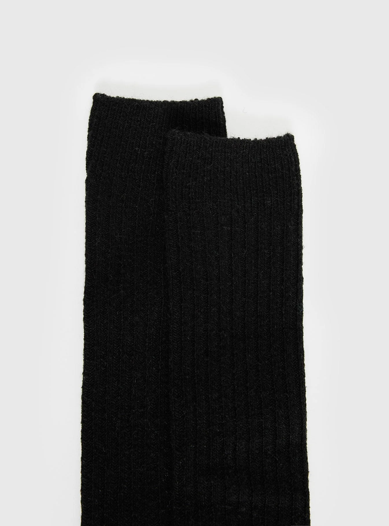 Boderline High Knee Ribbed Socks Black - Image 3
