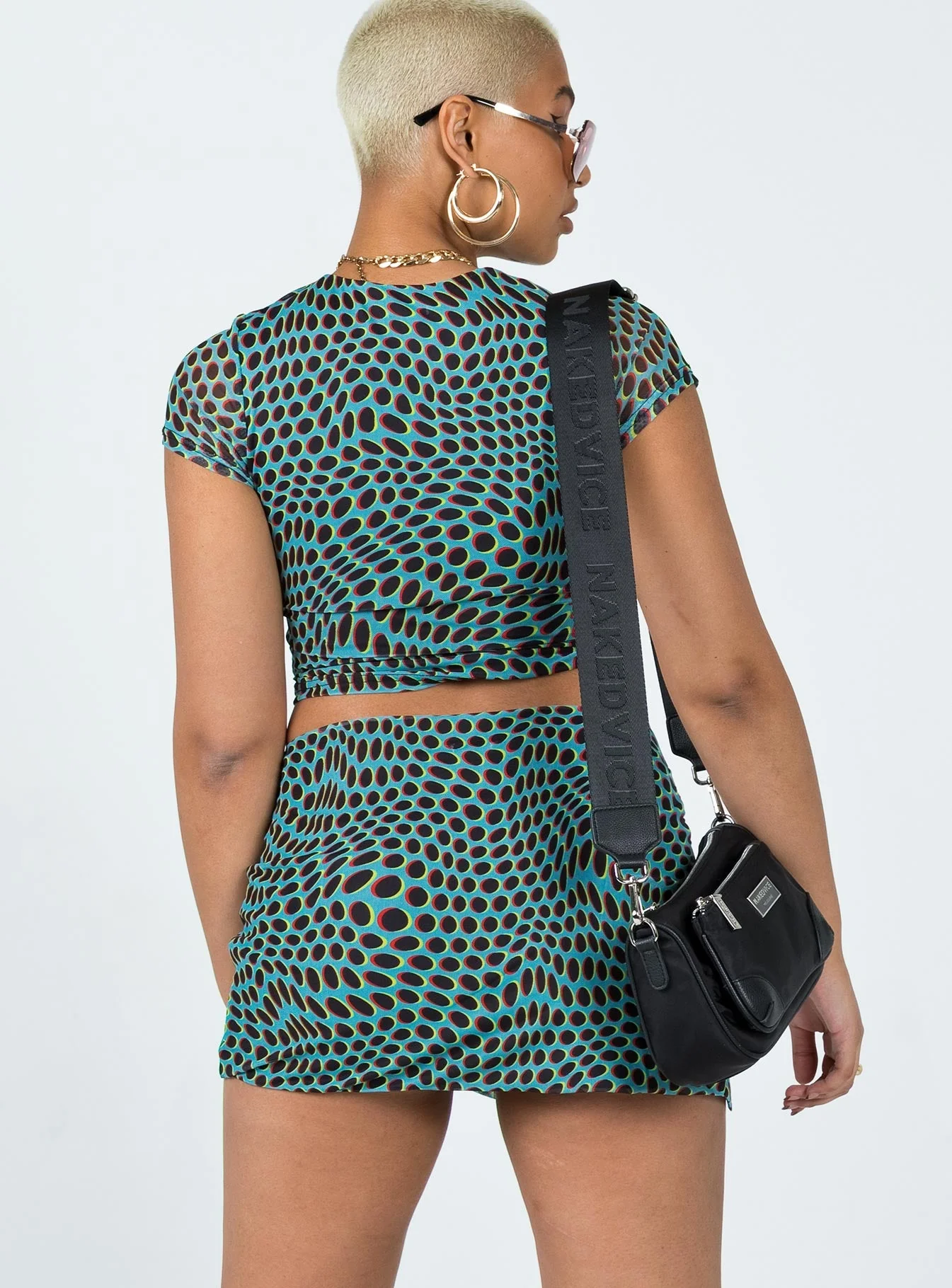 Bold Move Mini Skirt Blue Multi - Image 6