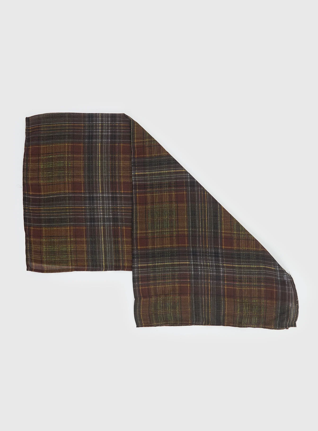 Bonbon Scarf Brown Check - Image 3